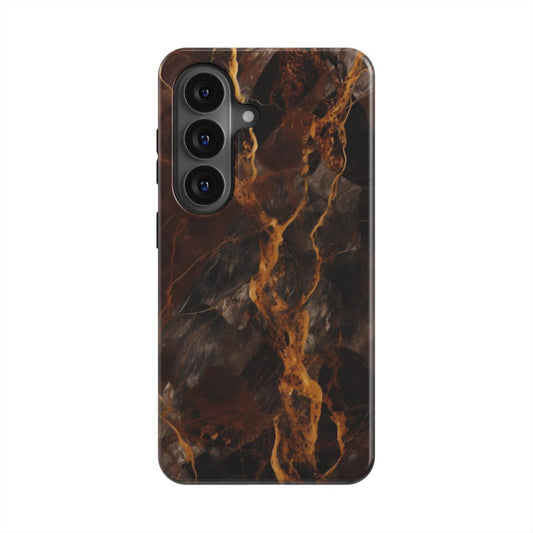 Lava magnetische Handyhülle – Rückseite im Lava Marmordesign – Samsung Rückansicht
