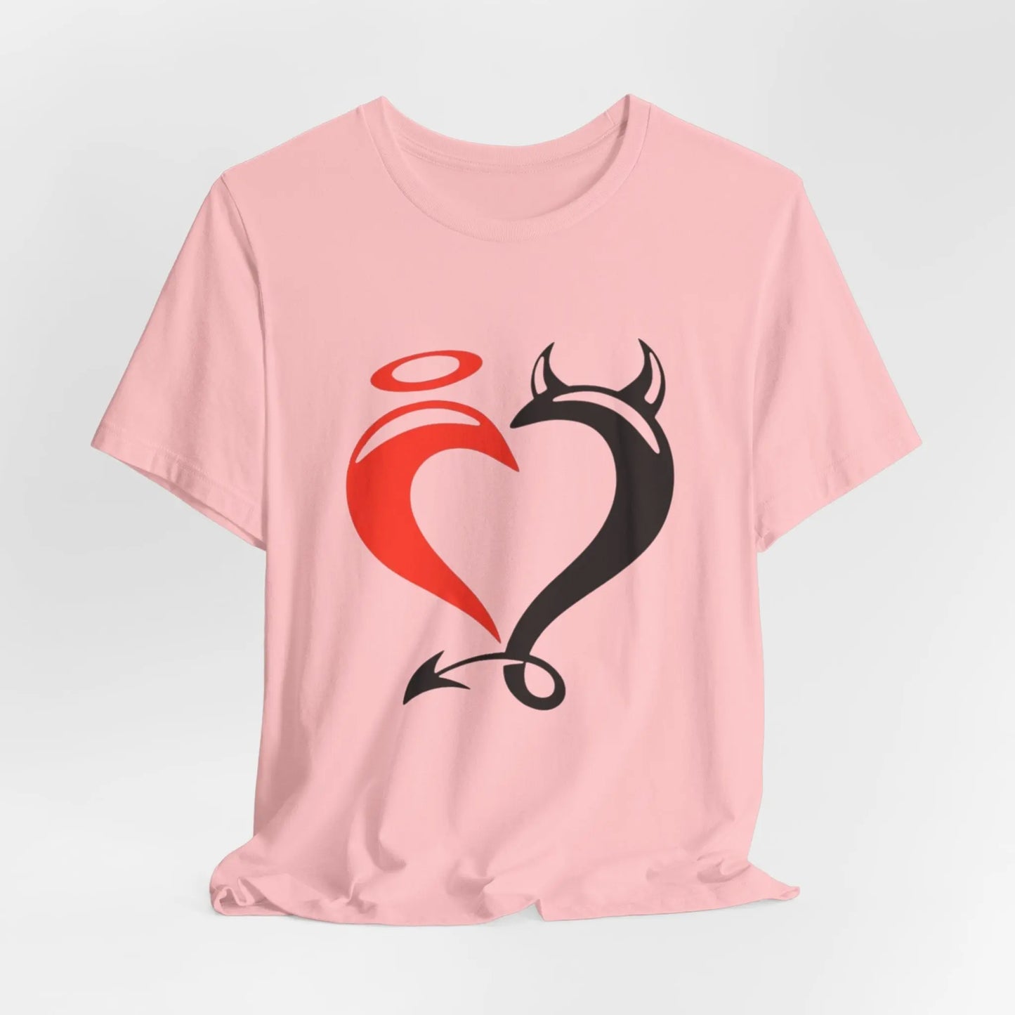 Angel & Devil Heart T-Shirt | Symbolisches Unisex Shirt mit Herz - Design - ElmunoT-Shirt
