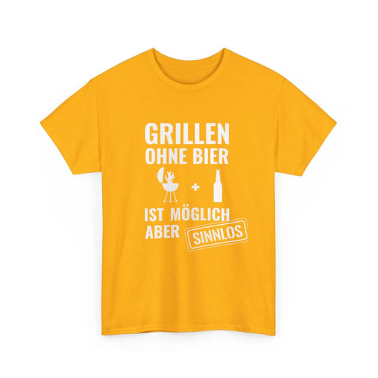 Grillen ohne Bier T-Shirt – Lustiges BBQ Shirt für Männer & Frauen - ElmunoT-Shirt