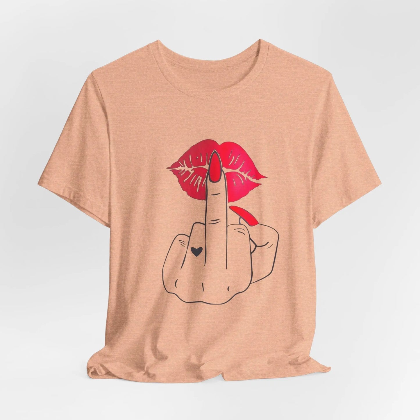 Kuss & Klare Ansage – Unisex T-Shirt mit frechem Print - ElmunoT-Shirt