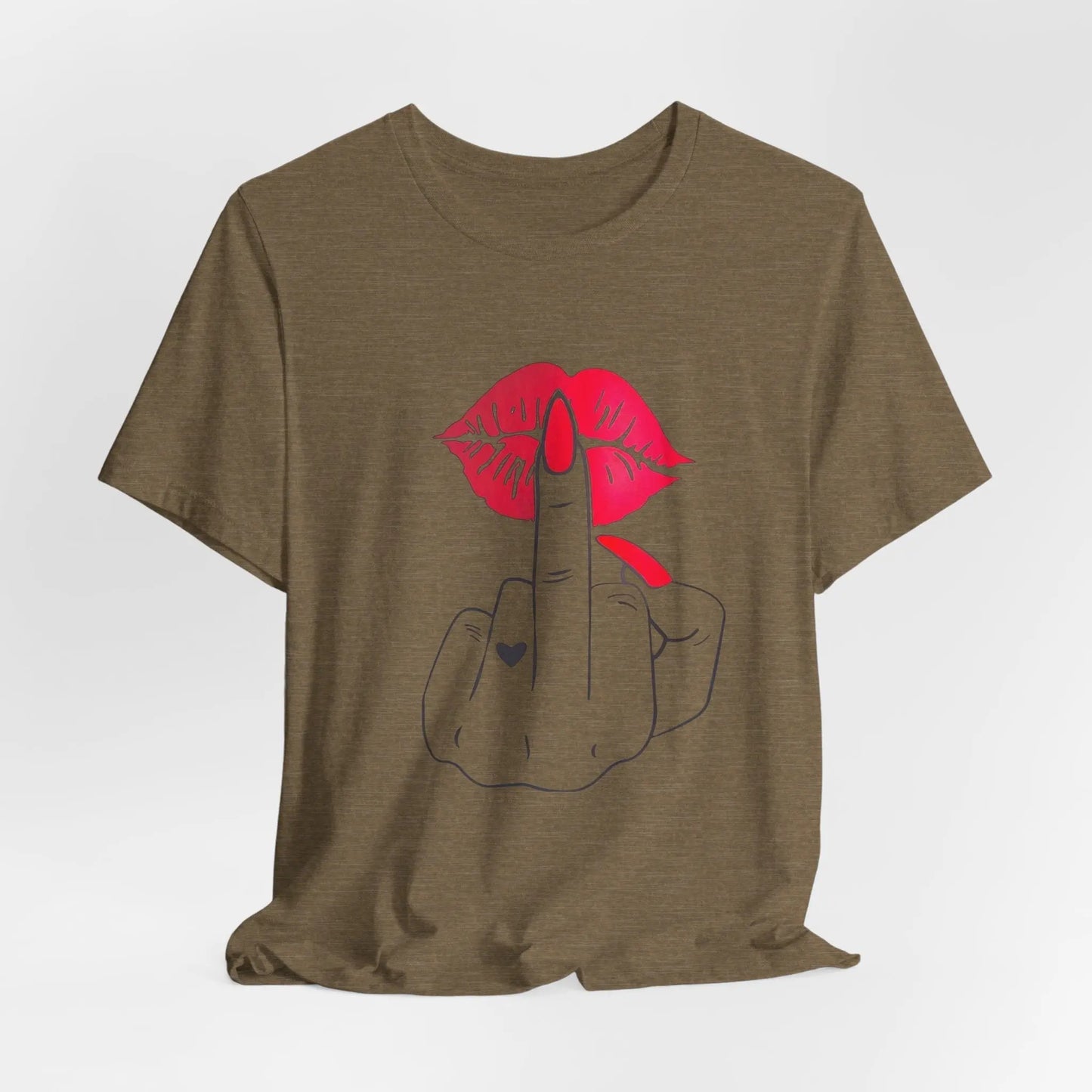 Kuss & Klare Ansage – Unisex T-Shirt mit frechem Print - ElmunoT-Shirt