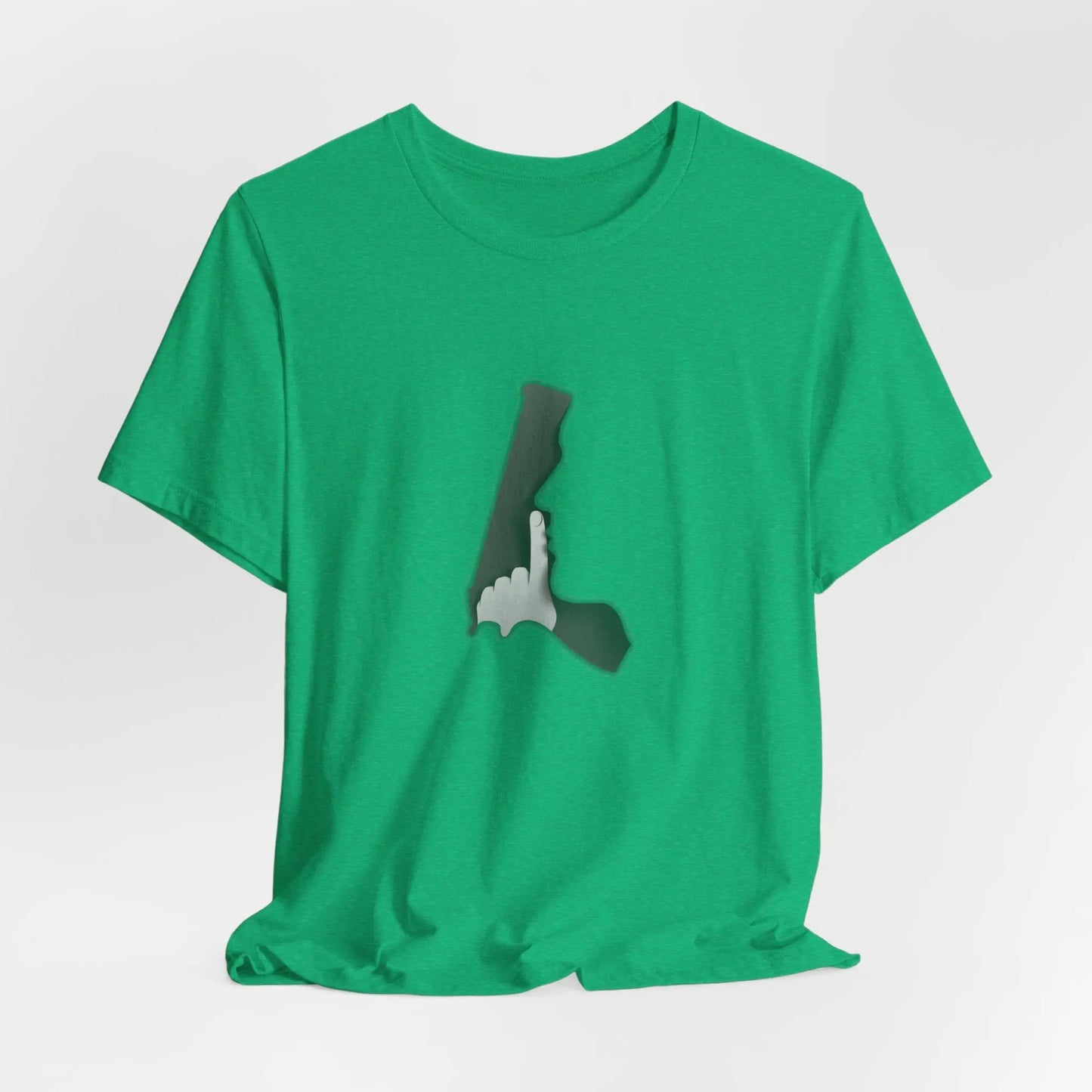 Schlicht & Stark – Schwarzes Statement T-Shirt mit Handzeichen Design - ElmunoT-Shirt