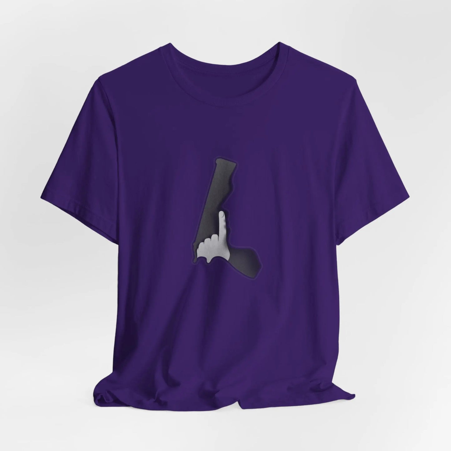 Schlicht & Stark – Schwarzes Statement T-Shirt mit Handzeichen Design - ElmunoT-Shirt