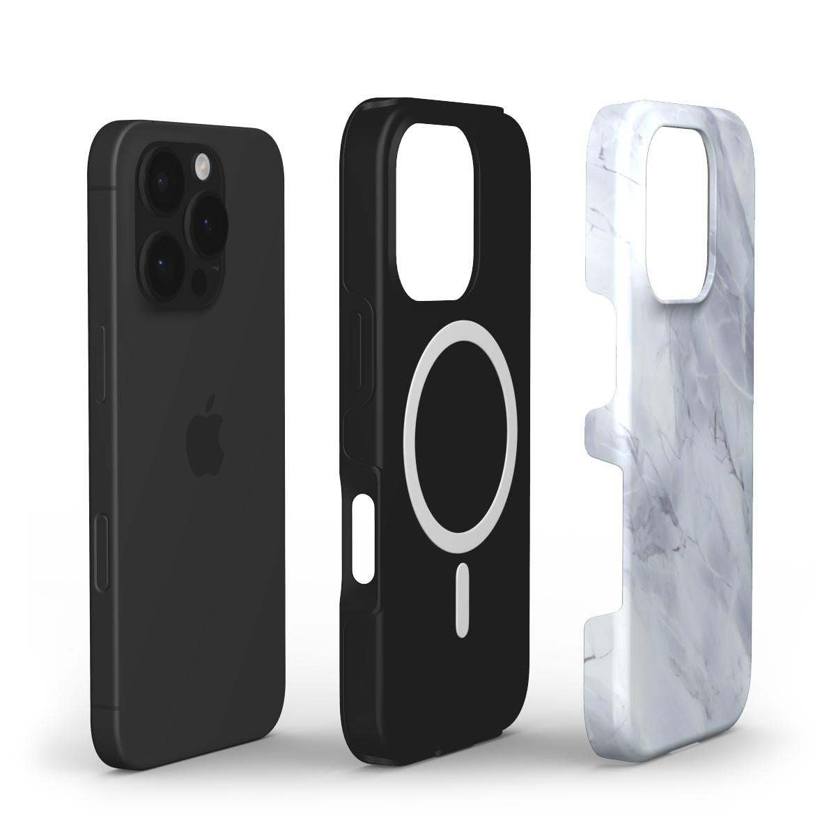 MagSafe Handyhülle – Helles Marmor Design - ElmunoTech Accessories