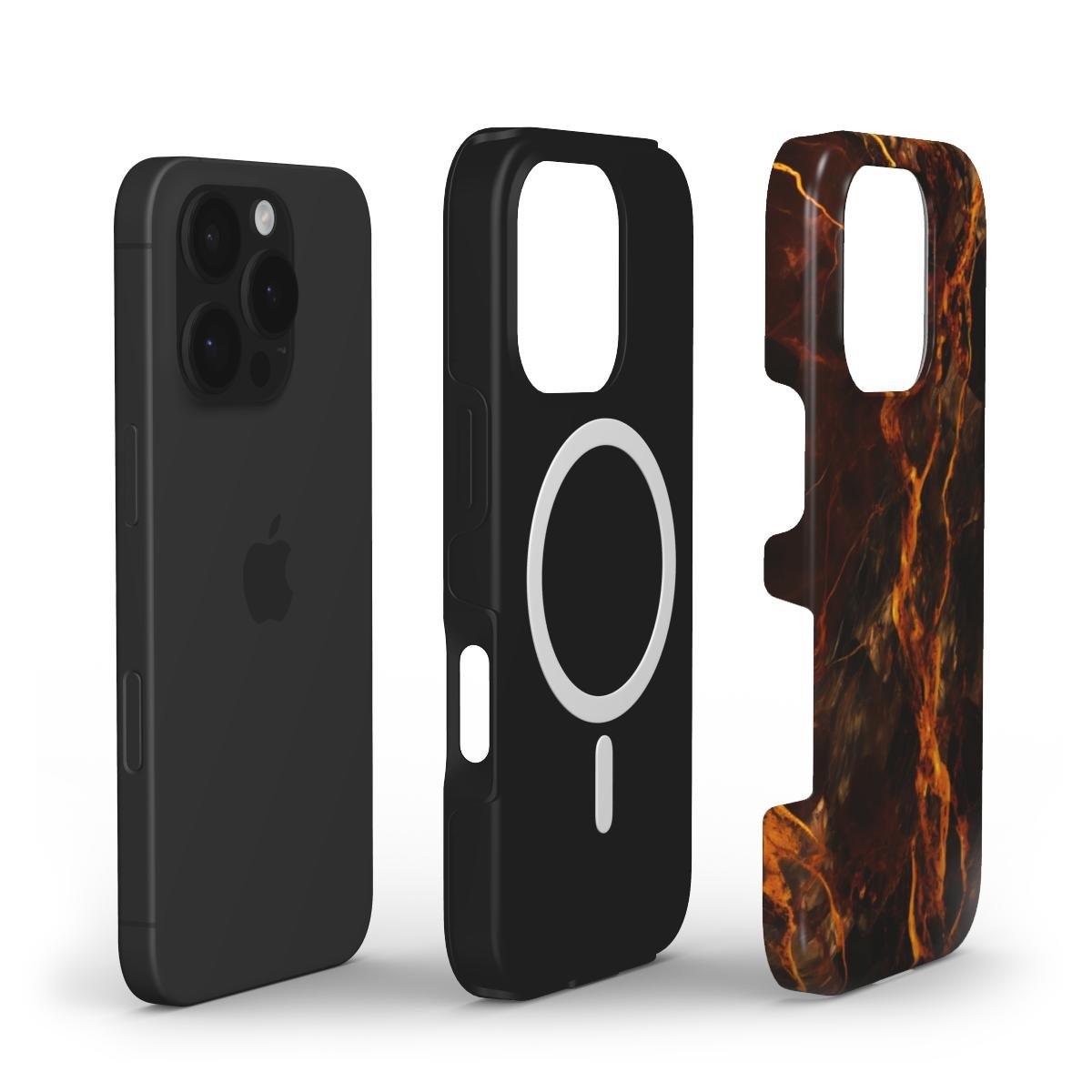 MagSafe Handyhülle – Lava Marmor Design - ElmunoTech Accessories