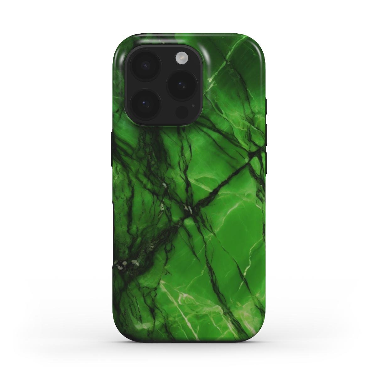 MagSafe Handyhülle – Marmor Neon Grün Design - ElmunoTech Accessories