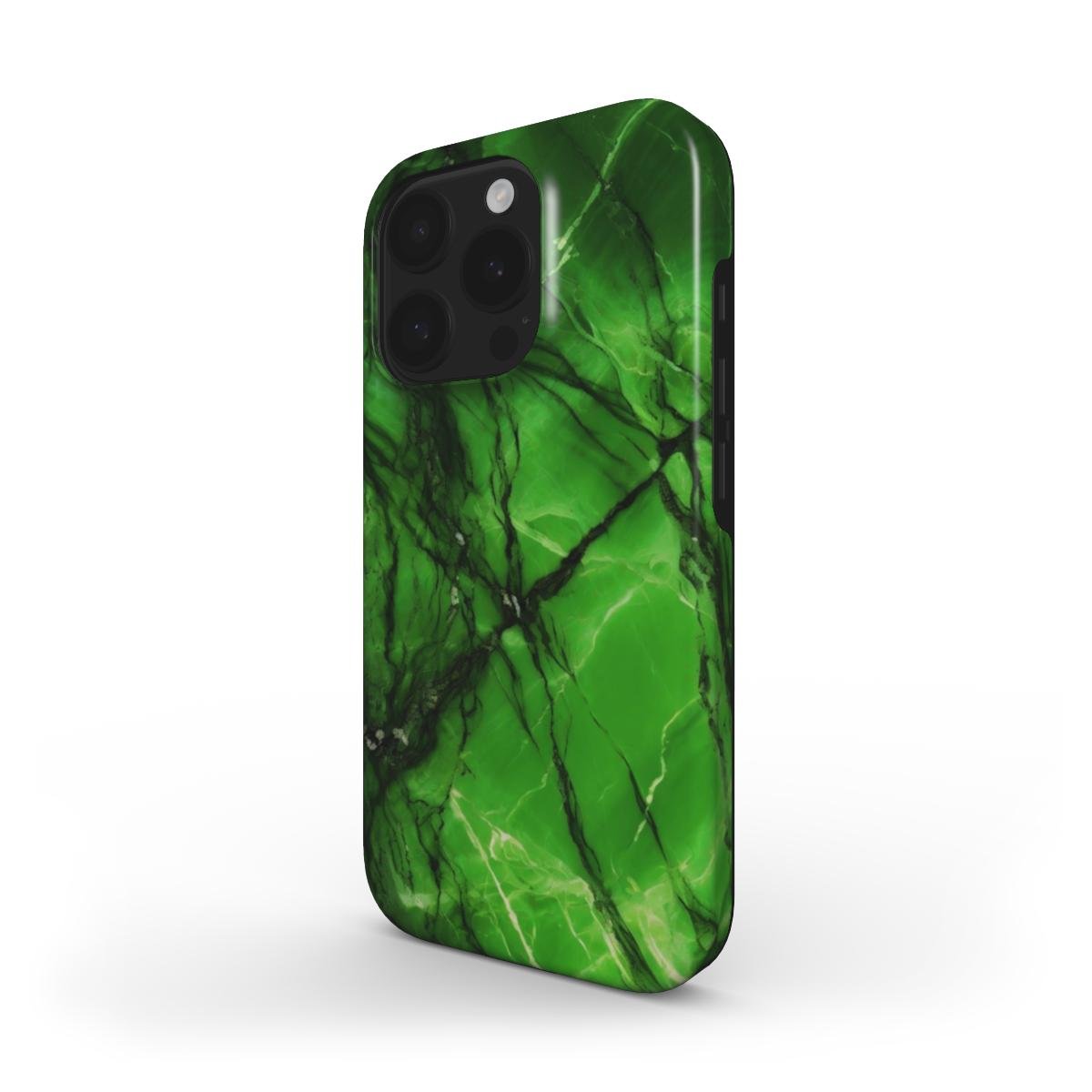 MagSafe Handyhülle – Marmor Neon Grün Design - ElmunoTech Accessories
