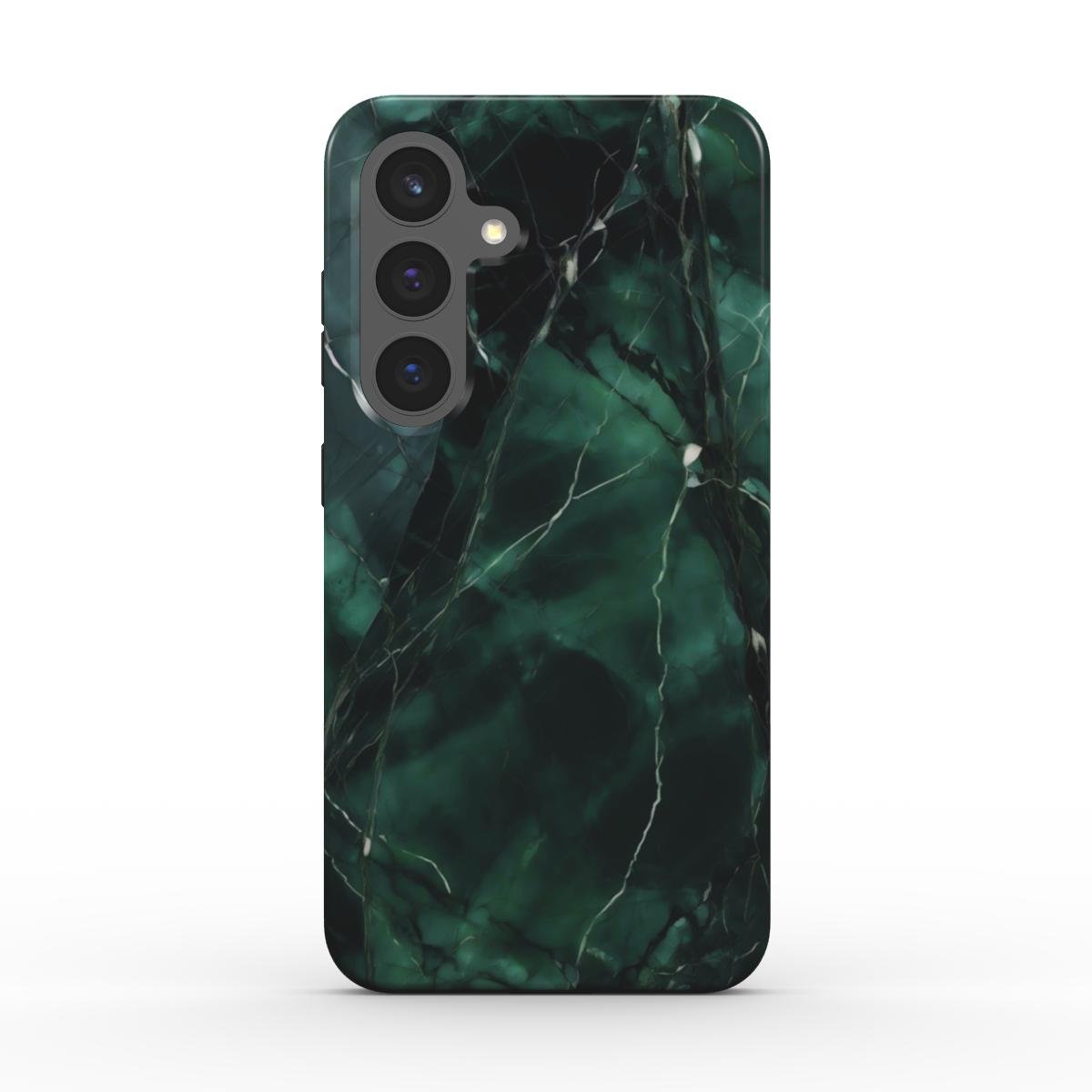 Stoßfeste Handyhülle – Dunkelgrünes Marmor Design - ElmunoTech Accessories