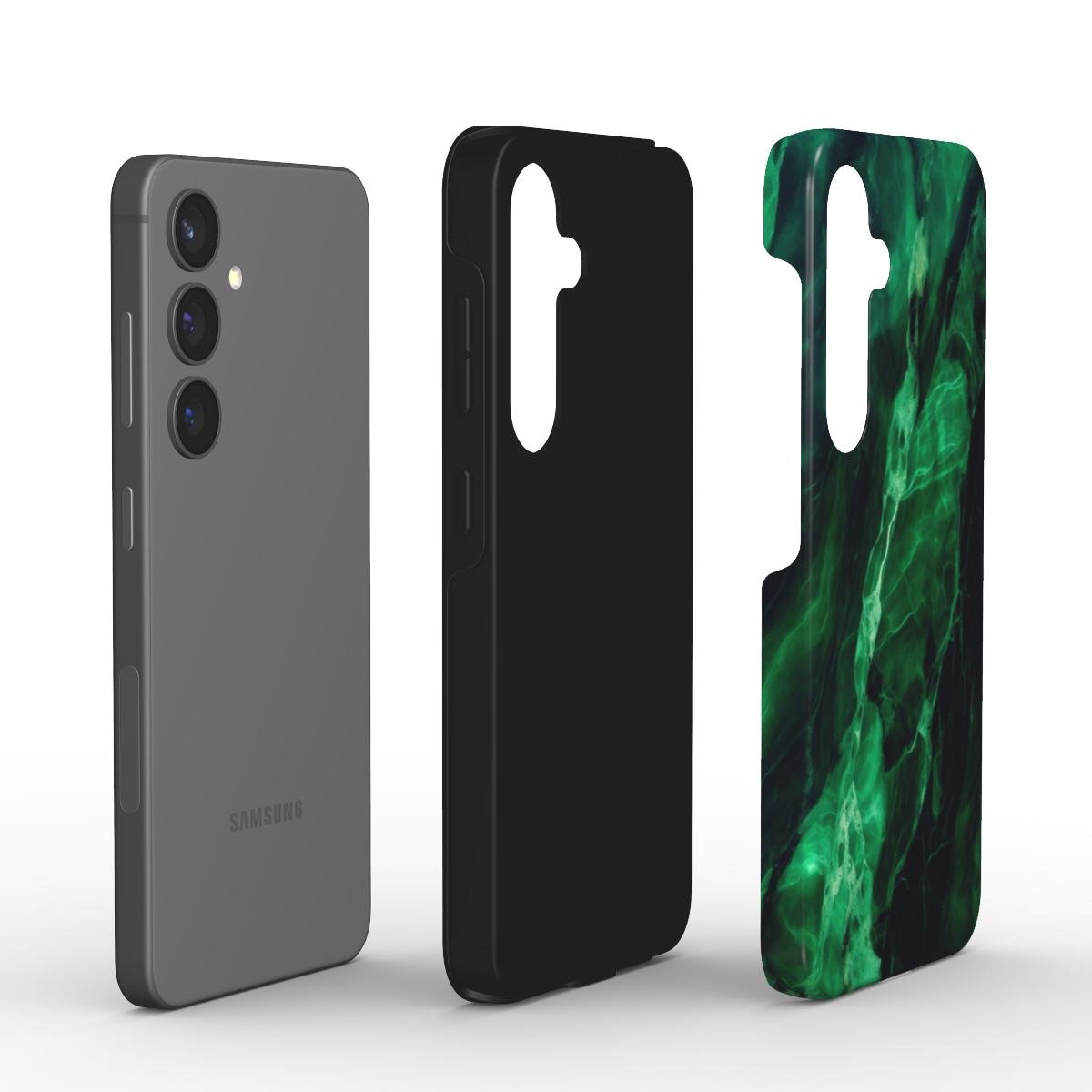 Stoßfeste Handyhülle – Smaragd Marmor Design - ElmunoTech Accessories