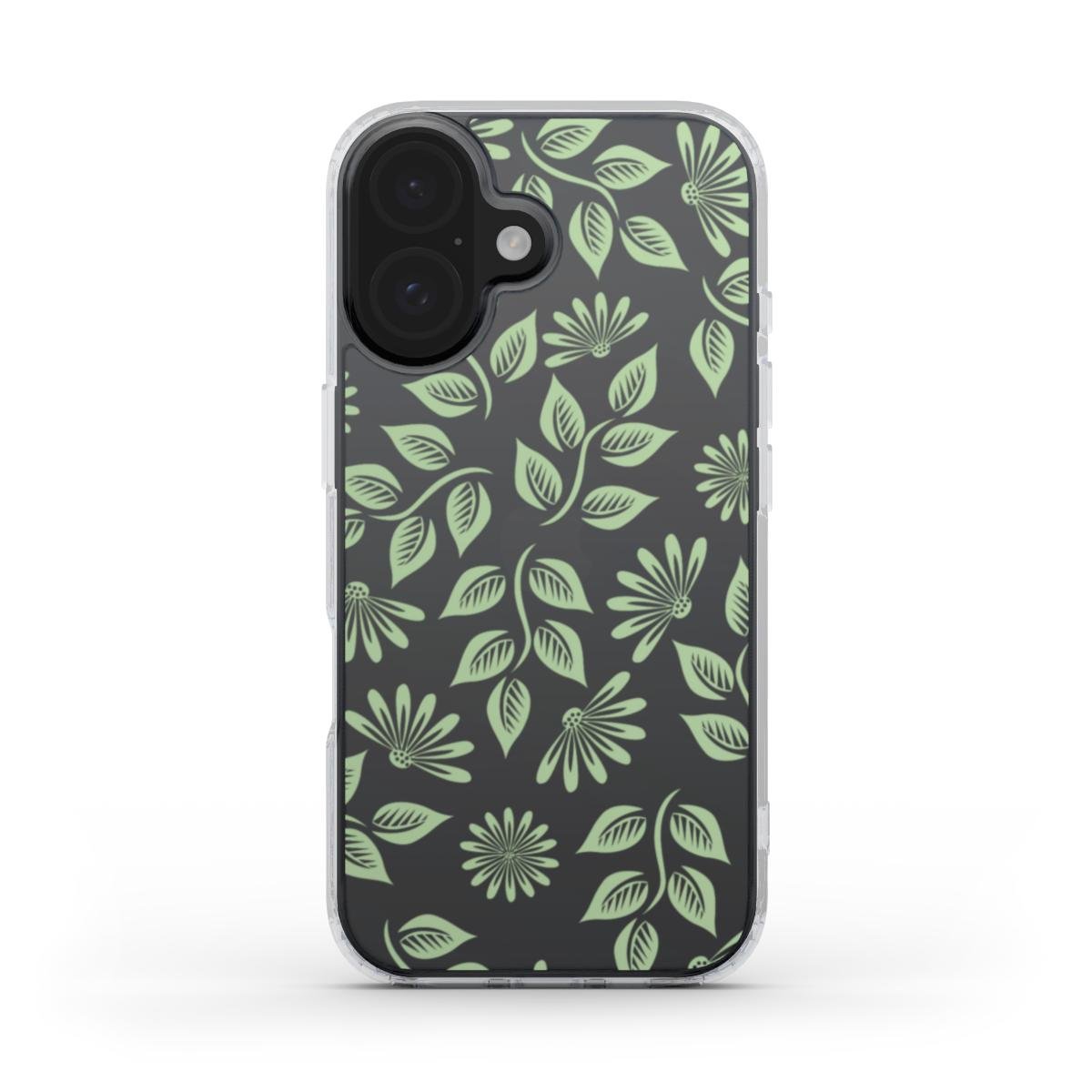 Transparente TPU Handyhülle mit Blättern – Für iPhone & Samsung - ElmunoTech Accessories
