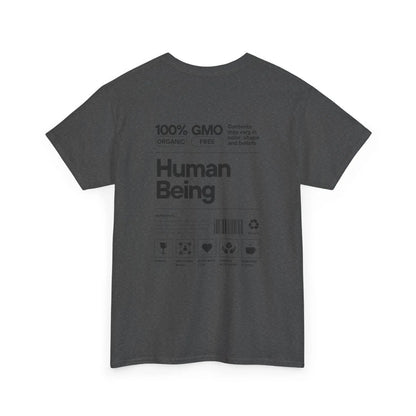 Graues T-Shirt Rückseite – Rückseite des T-Shirts mit dem gleichen Design in dunklem Ton.