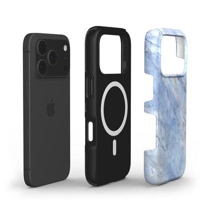 Blue Crystal MagSafe Handyhülle – Aufbau mit MagSafe-Magnetring und Design-Außenschale
