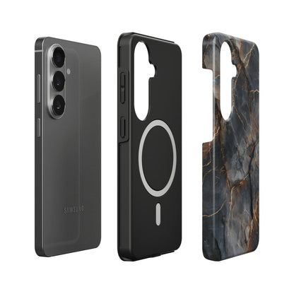 Obsidian Veins magnetische Handyhülle – Aufbau mit Magnetring und Design-Außenschale