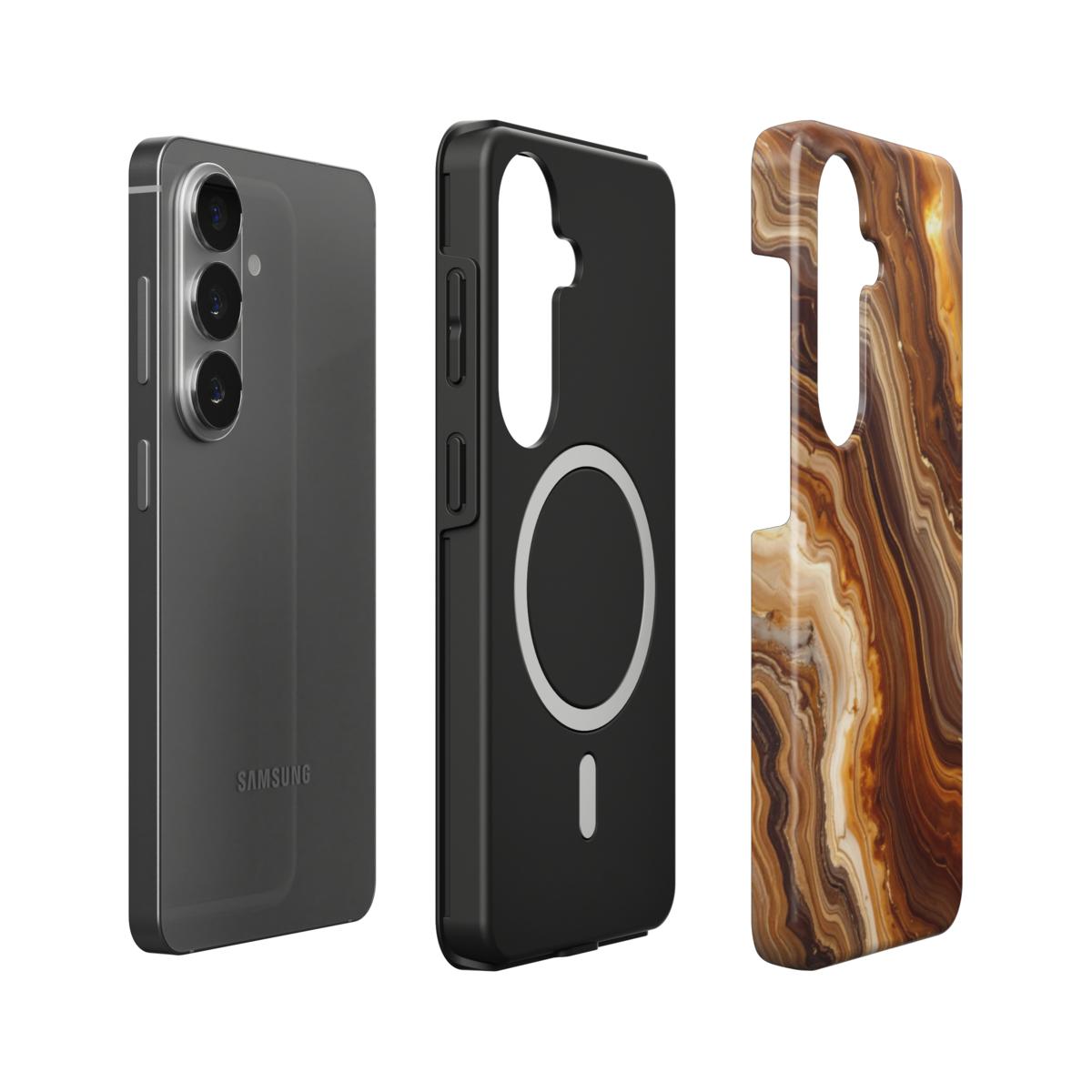 Amber Flow magnetische Handyhülle – Aufbau mit Magnetring und Design-Außenschale