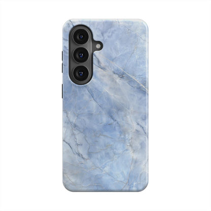 Blue Crystal magnetische Handyhülle – Rückseite im Blue Crystal Marmordesign – Samsung Rückansicht