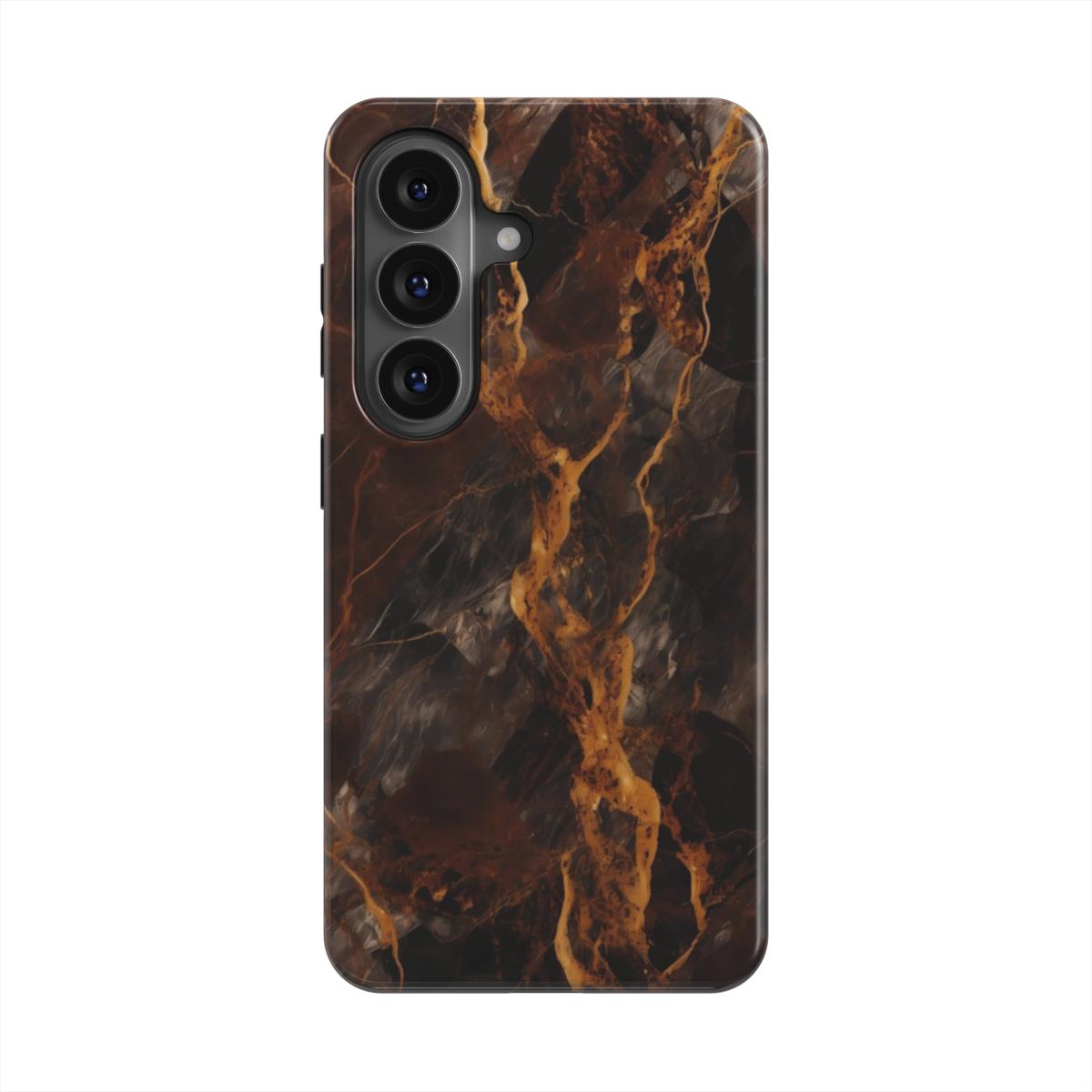 Lava magnetische Handyhülle – Rückseite im Lava Marmordesign – Samsung Rückansicht