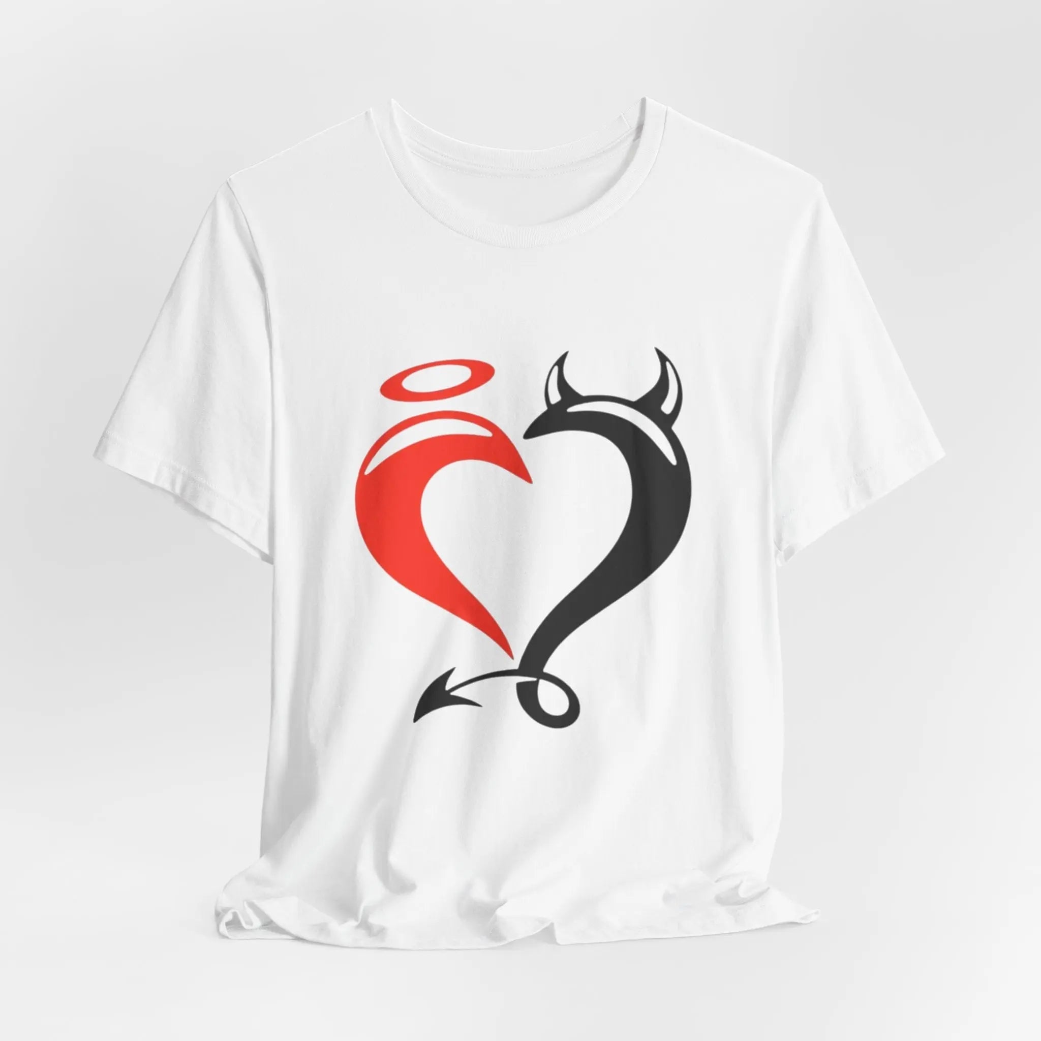 Angel & Devil Heart T-Shirt | Symbolisches Unisex Shirt mit Herz - Design - ElmunoT-Shirt