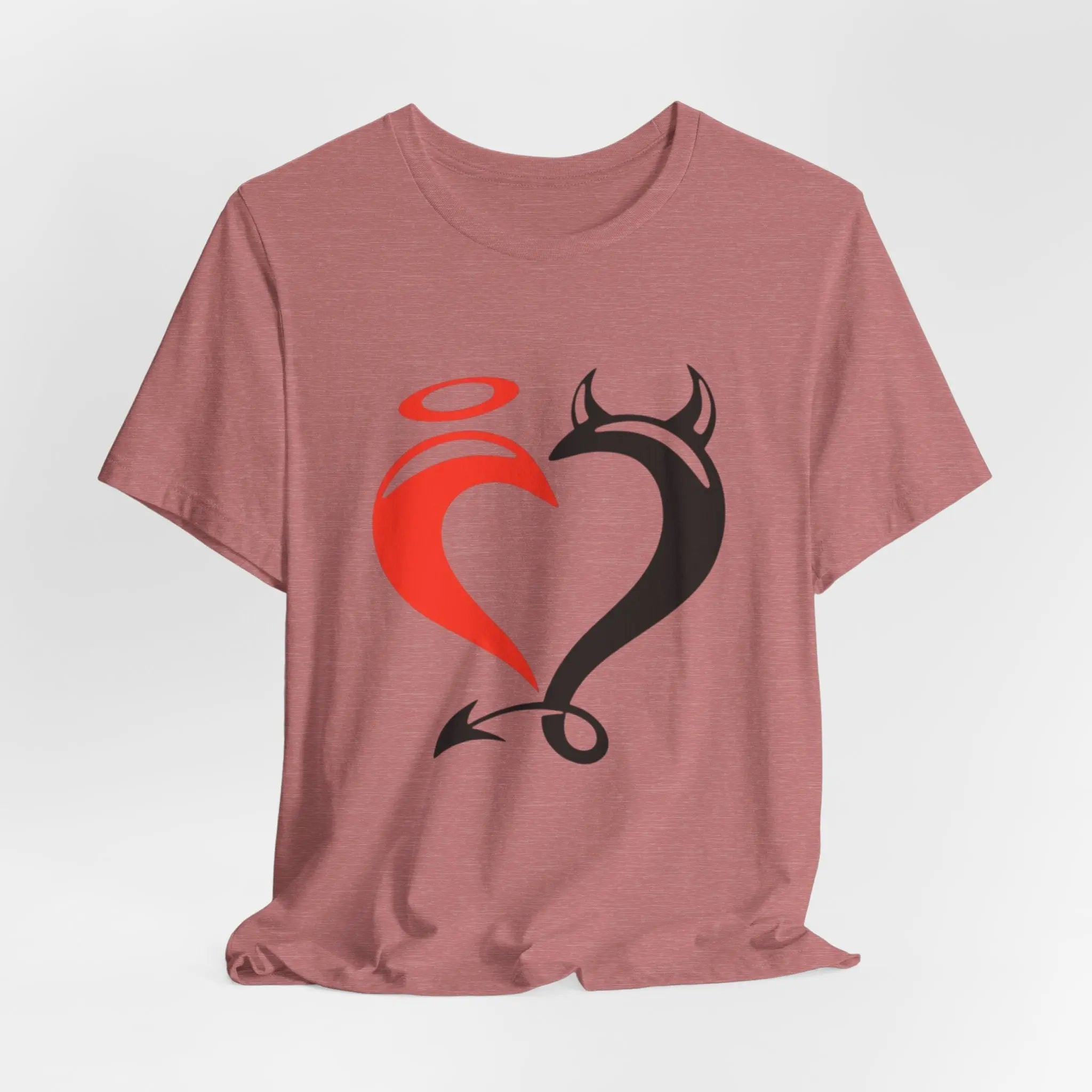 Angel & Devil Heart T-Shirt | Symbolisches Unisex Shirt mit Herz - Design - ElmunoT-Shirt