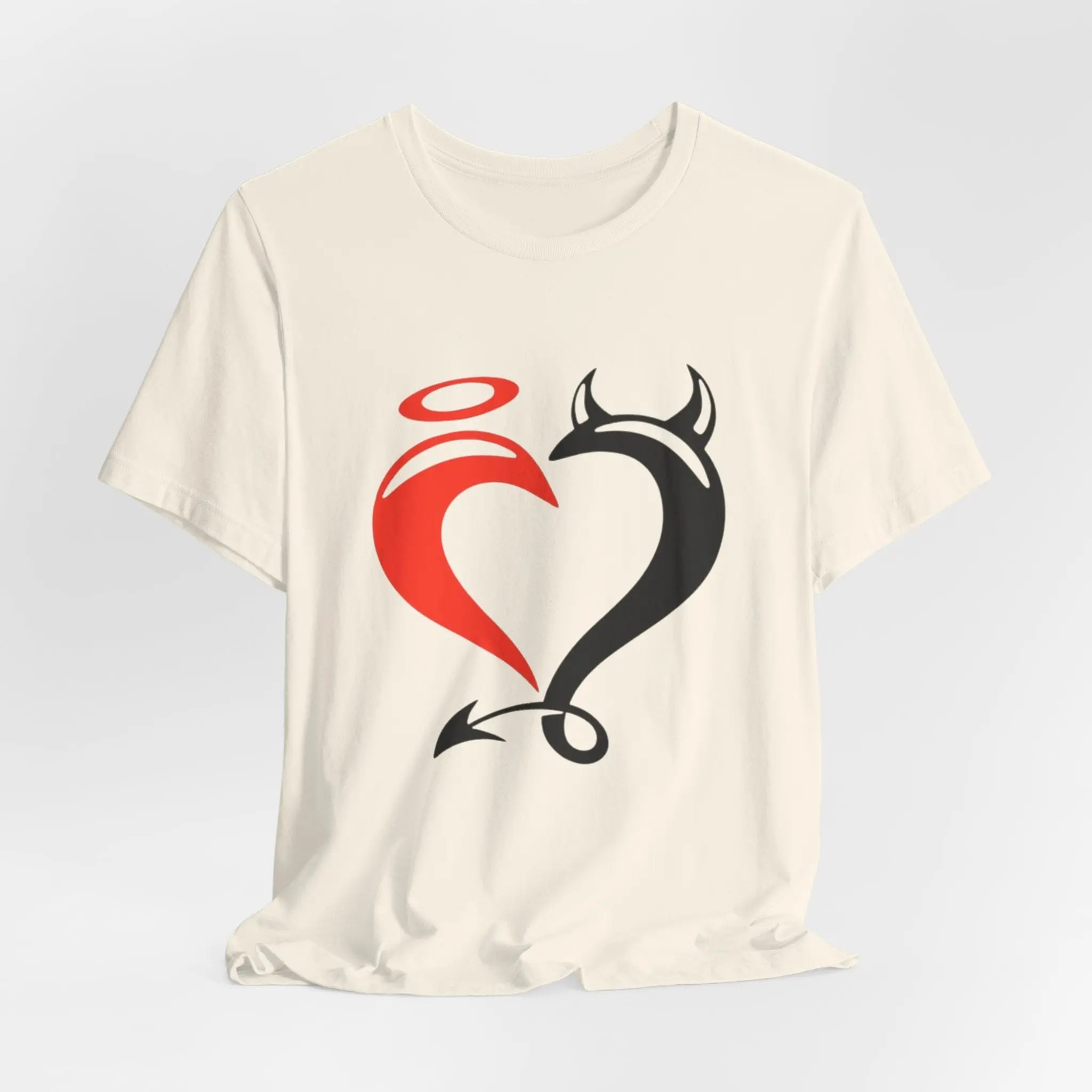 Angel & Devil Heart T-Shirt | Symbolisches Unisex Shirt mit Herz - Design - ElmunoT-Shirt