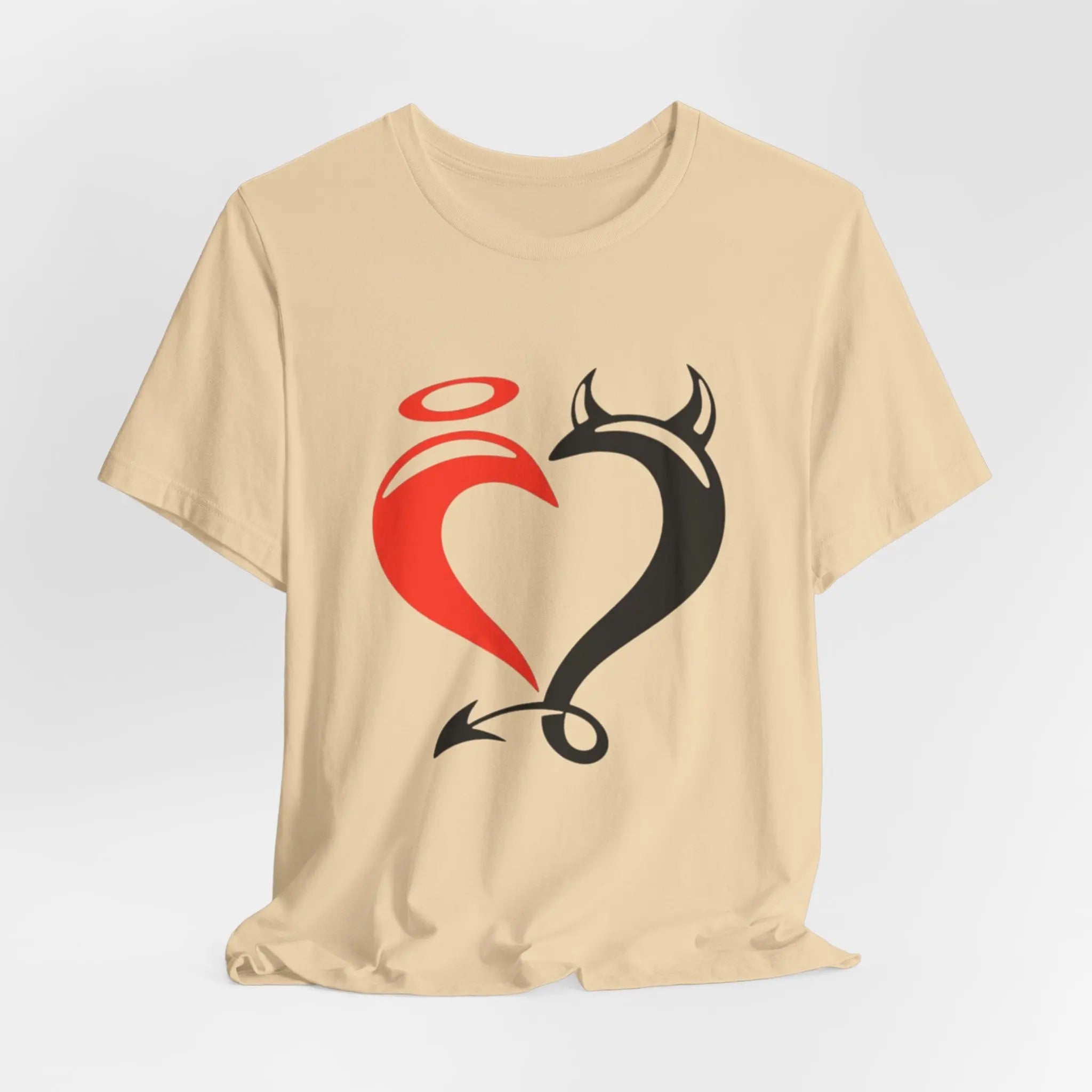 Angel & Devil Heart T-Shirt | Symbolisches Unisex Shirt mit Herz - Design - ElmunoT-Shirt