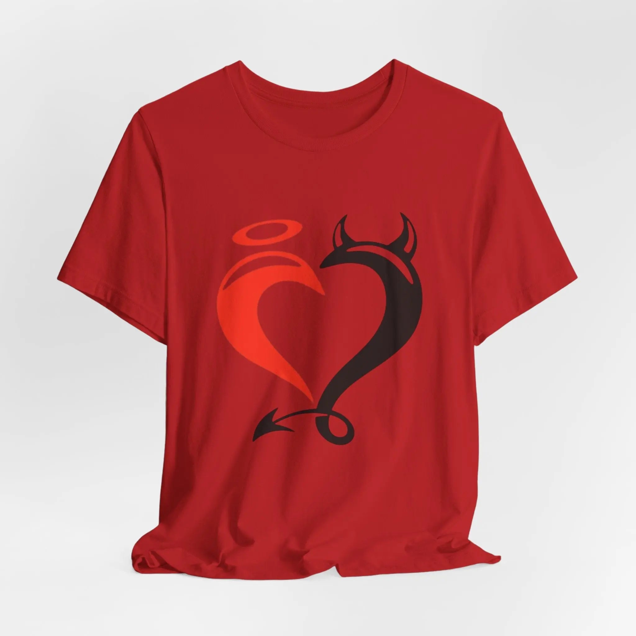 Angel & Devil Heart T-Shirt | Symbolisches Unisex Shirt mit Herz - Design - ElmunoT-Shirt