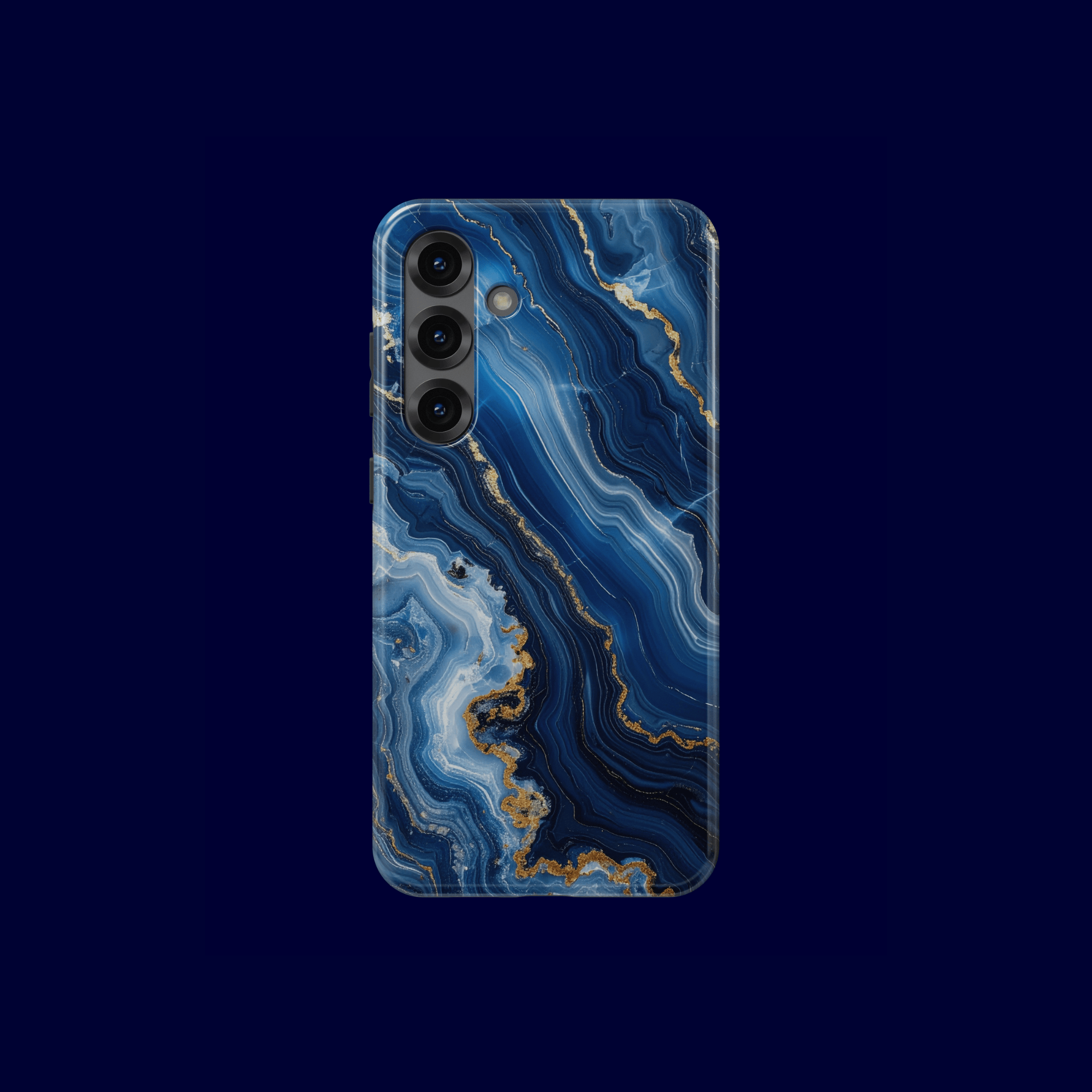 Rückseite im Marmor-Design – „Azure Rift“