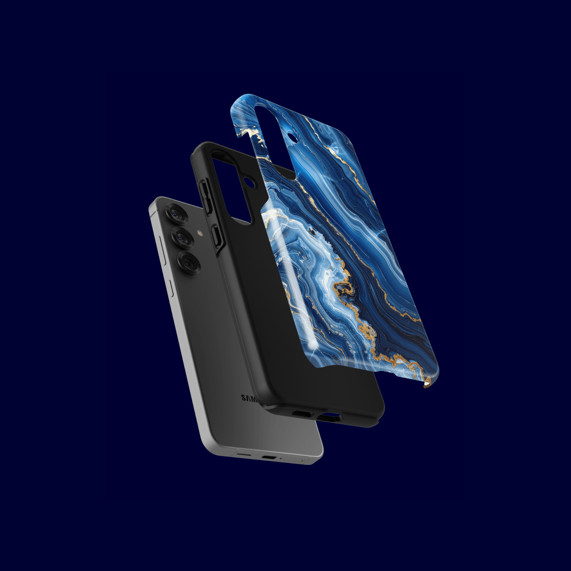 Explosionsansicht Dual-Layer Aufbau – „Azure Rift“