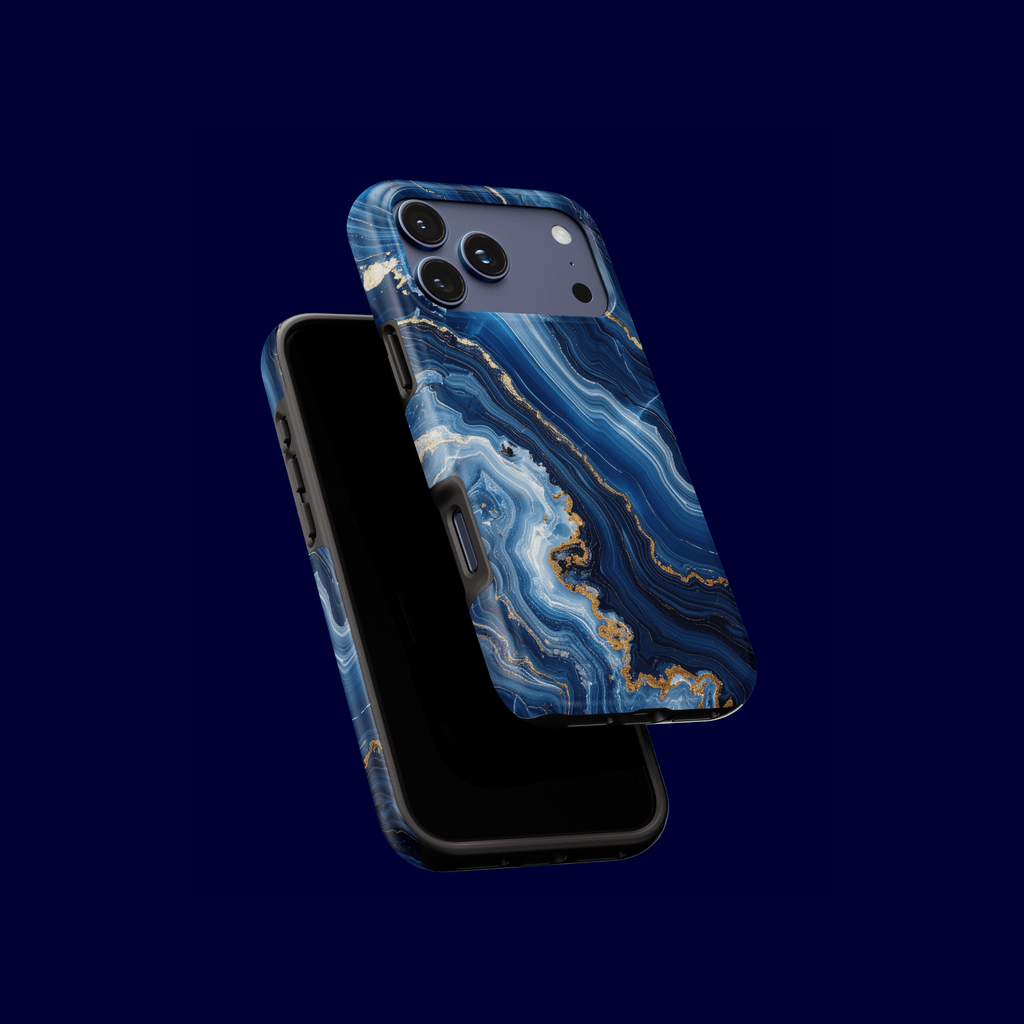 iPhone-Mockup mit „Azure Rift“-Design