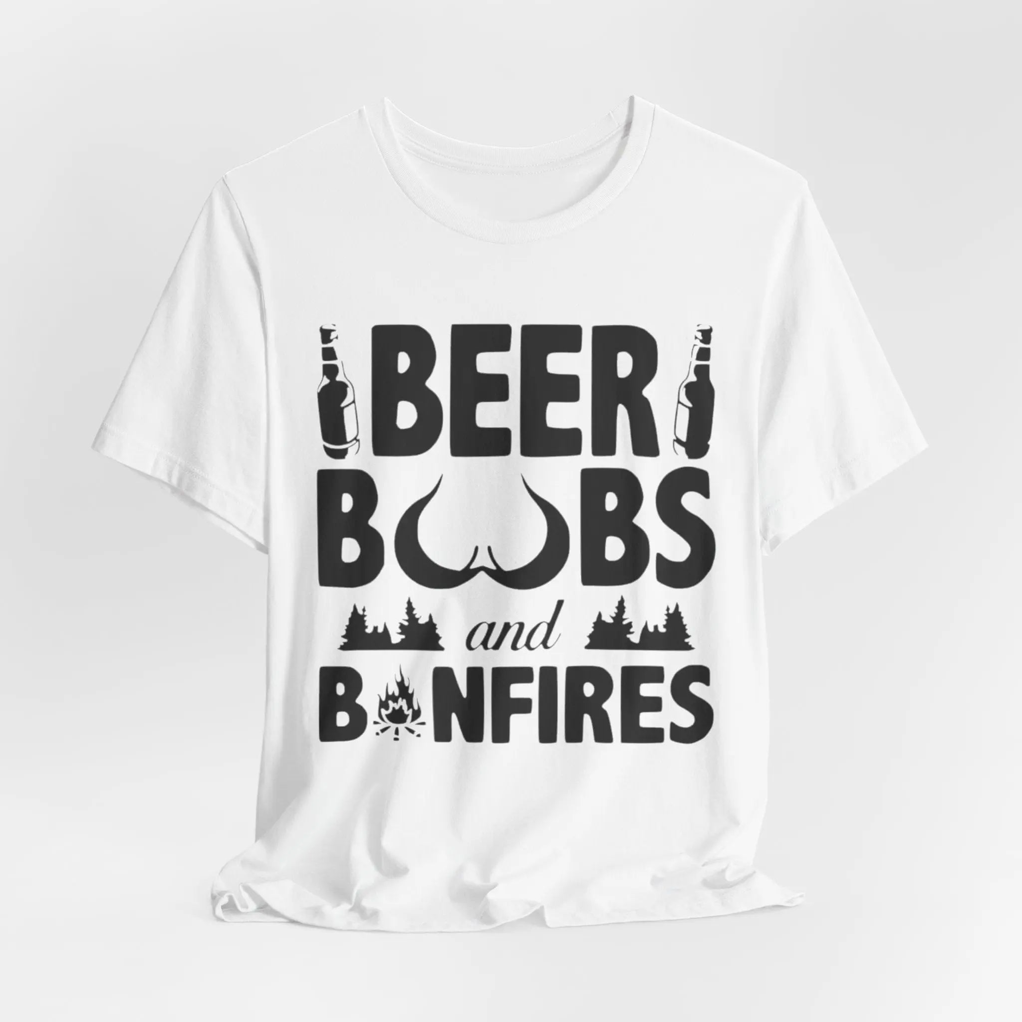 Beer, Boobs & Bonfires T-Shirt | Lustiges Lagerfeuer - Shirt für Männer – Unisex - ElmunoT-Shirt