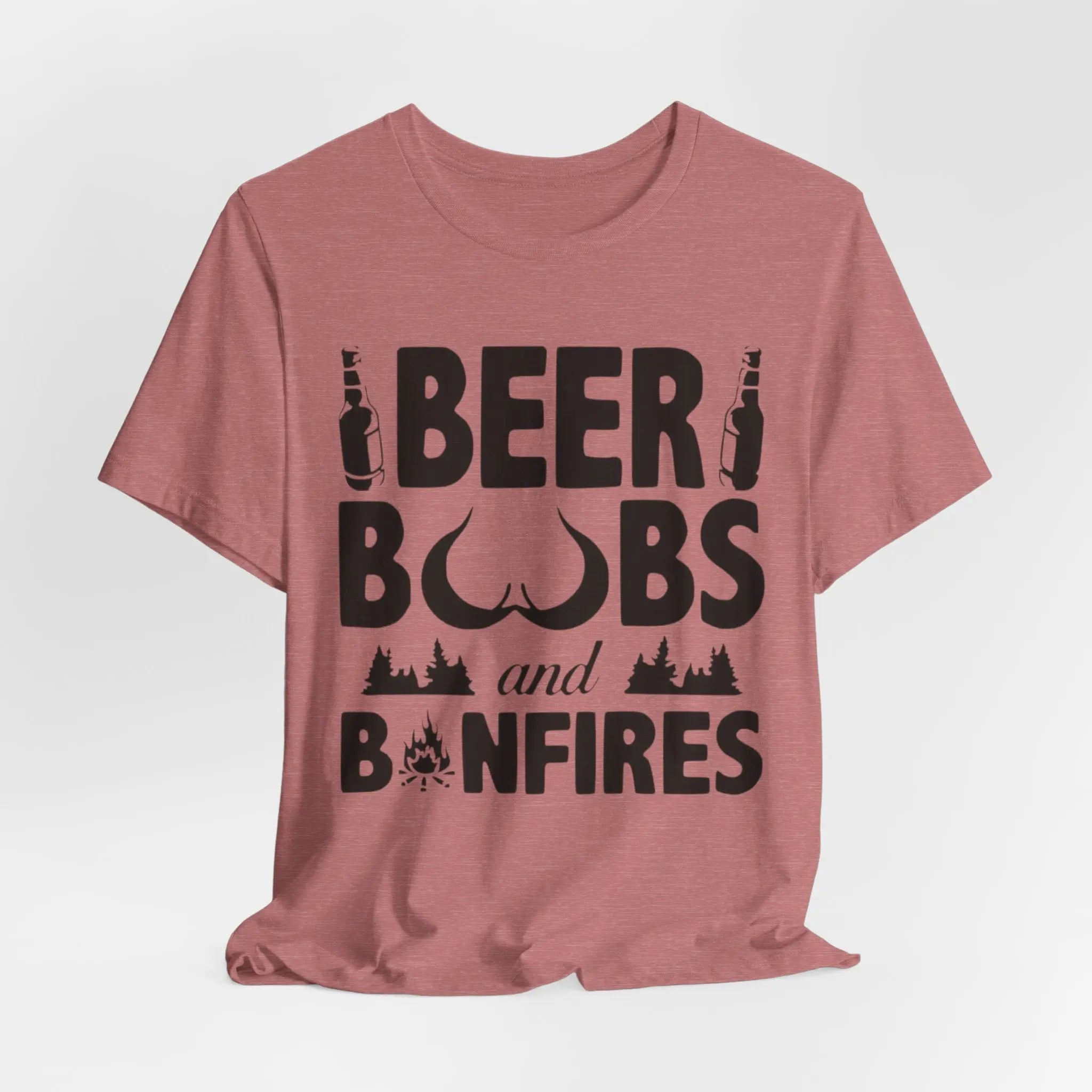 Beer, Boobs & Bonfires T-Shirt | Lustiges Lagerfeuer - Shirt für Männer – Unisex - ElmunoT-Shirt