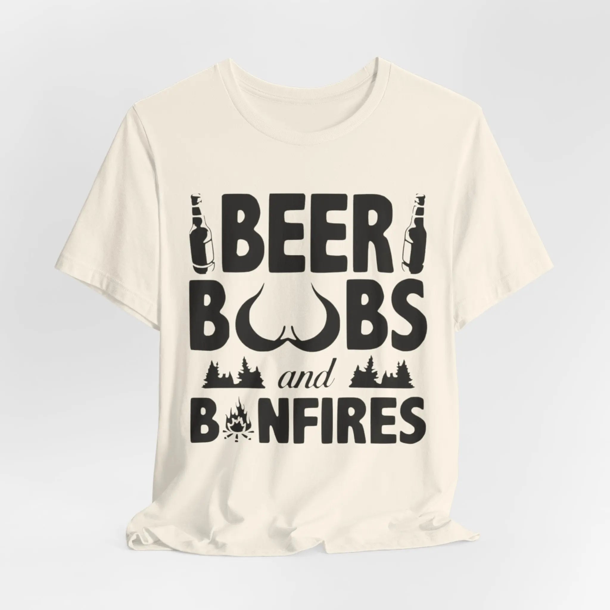 Beer, Boobs & Bonfires T-Shirt | Lustiges Lagerfeuer - Shirt für Männer – Unisex - ElmunoT-Shirt
