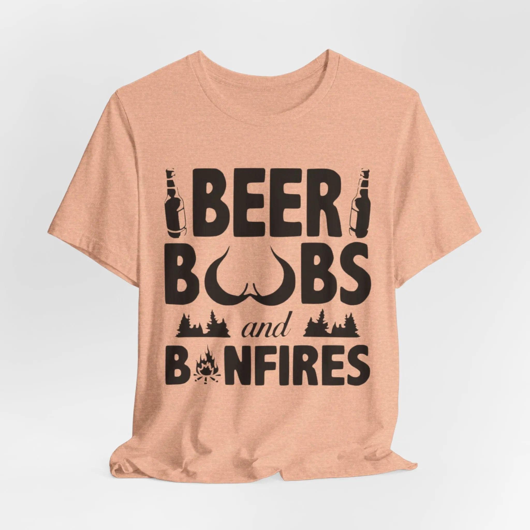 Beer, Boobs & Bonfires T-Shirt | Lustiges Lagerfeuer - Shirt für Männer – Unisex - ElmunoT-Shirt