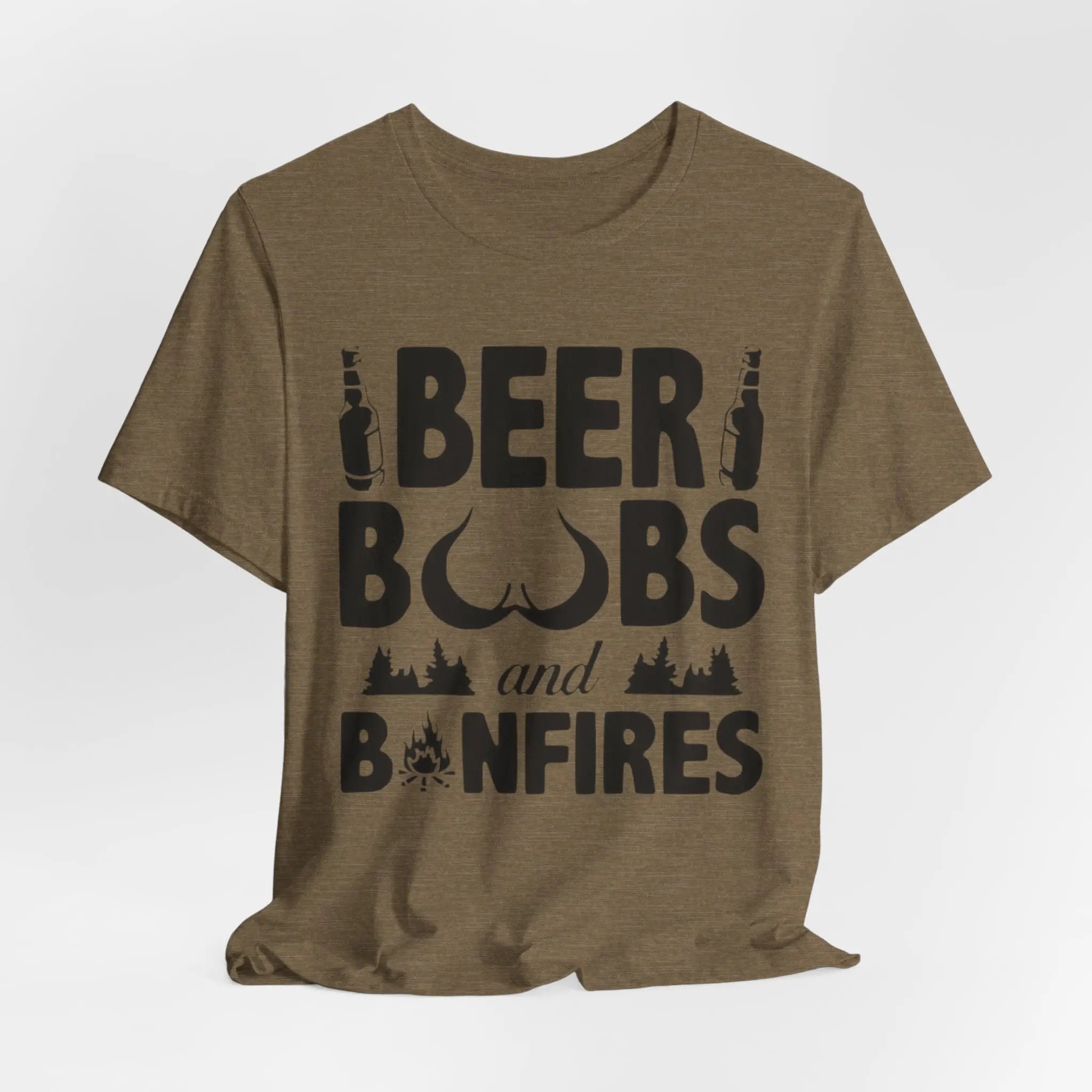 Beer, Boobs & Bonfires T-Shirt | Lustiges Lagerfeuer - Shirt für Männer – Unisex - ElmunoT-Shirt