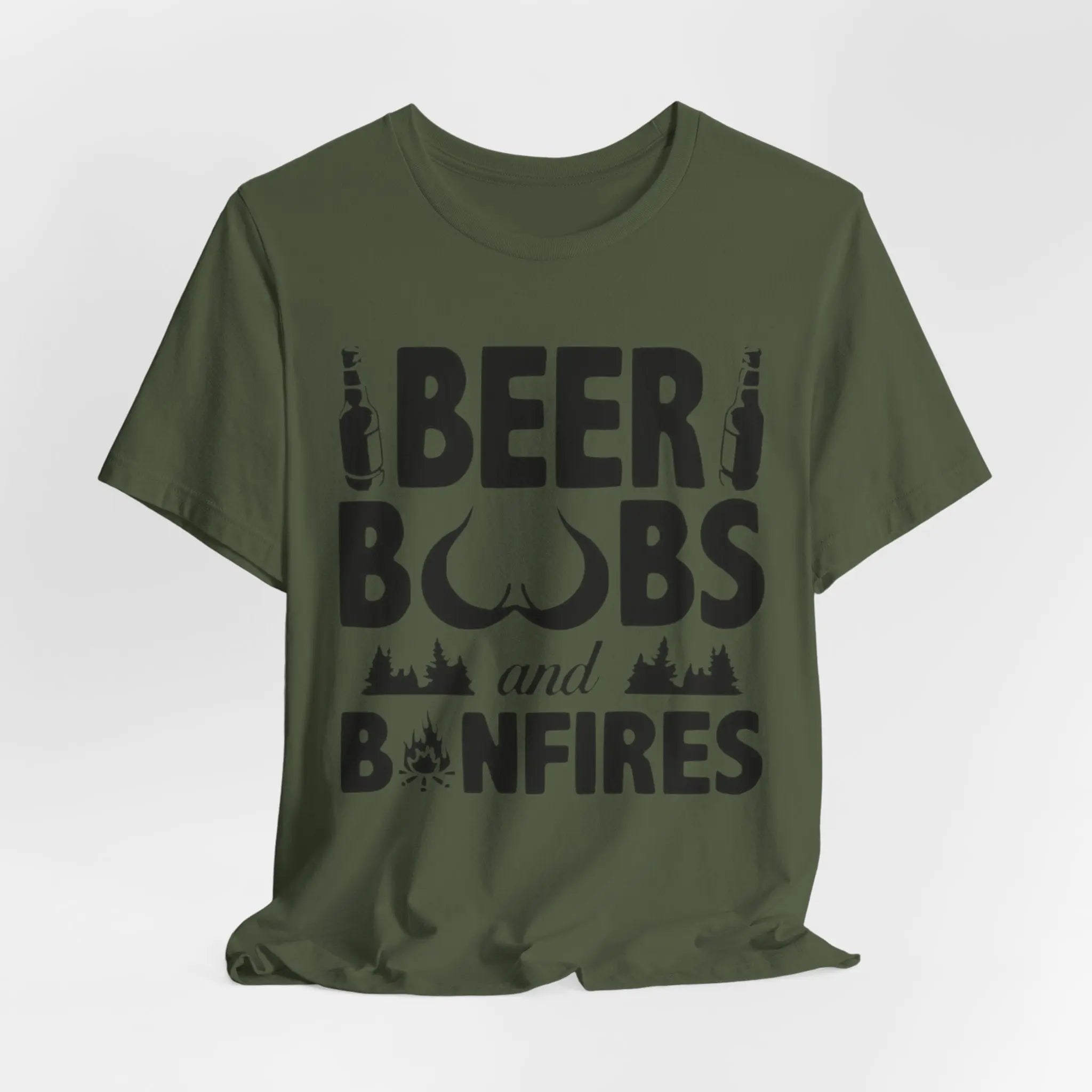 Beer, Boobs & Bonfires T-Shirt | Lustiges Lagerfeuer - Shirt für Männer – Unisex - ElmunoT-Shirt