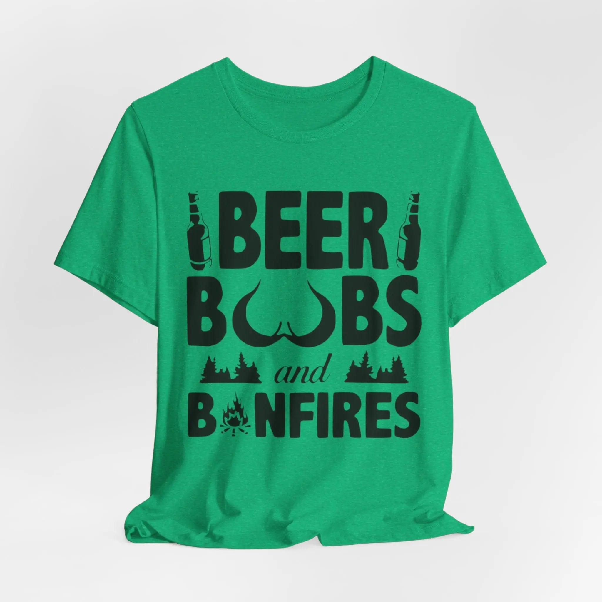 Beer, Boobs & Bonfires T-Shirt | Lustiges Lagerfeuer - Shirt für Männer – Unisex - ElmunoT-Shirt