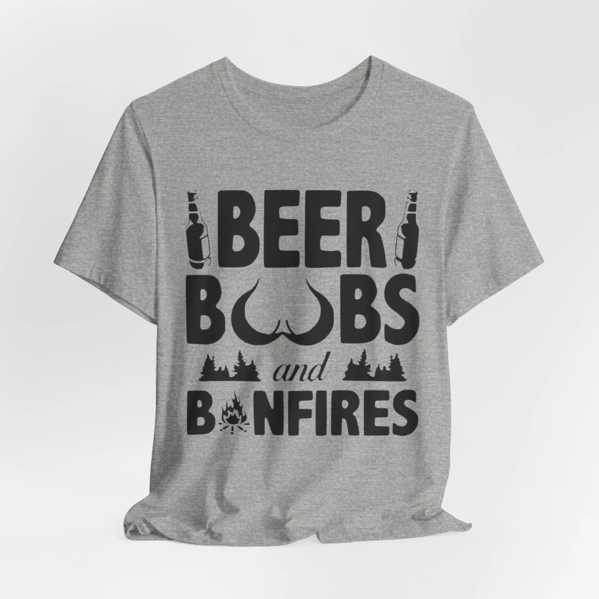 Beer, Boobs & Bonfires T-Shirt | Lustiges Lagerfeuer - Shirt für Männer – Unisex - ElmunoT-Shirt