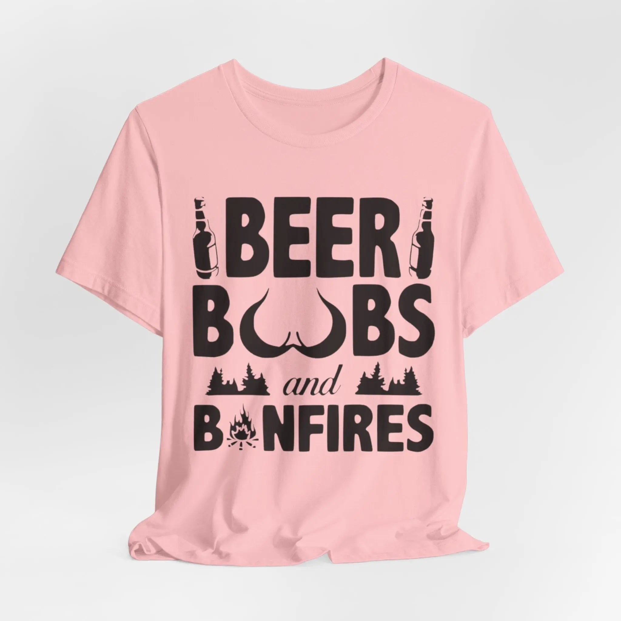 Beer, Boobs & Bonfires T-Shirt | Lustiges Lagerfeuer - Shirt für Männer – Unisex - ElmunoT-Shirt