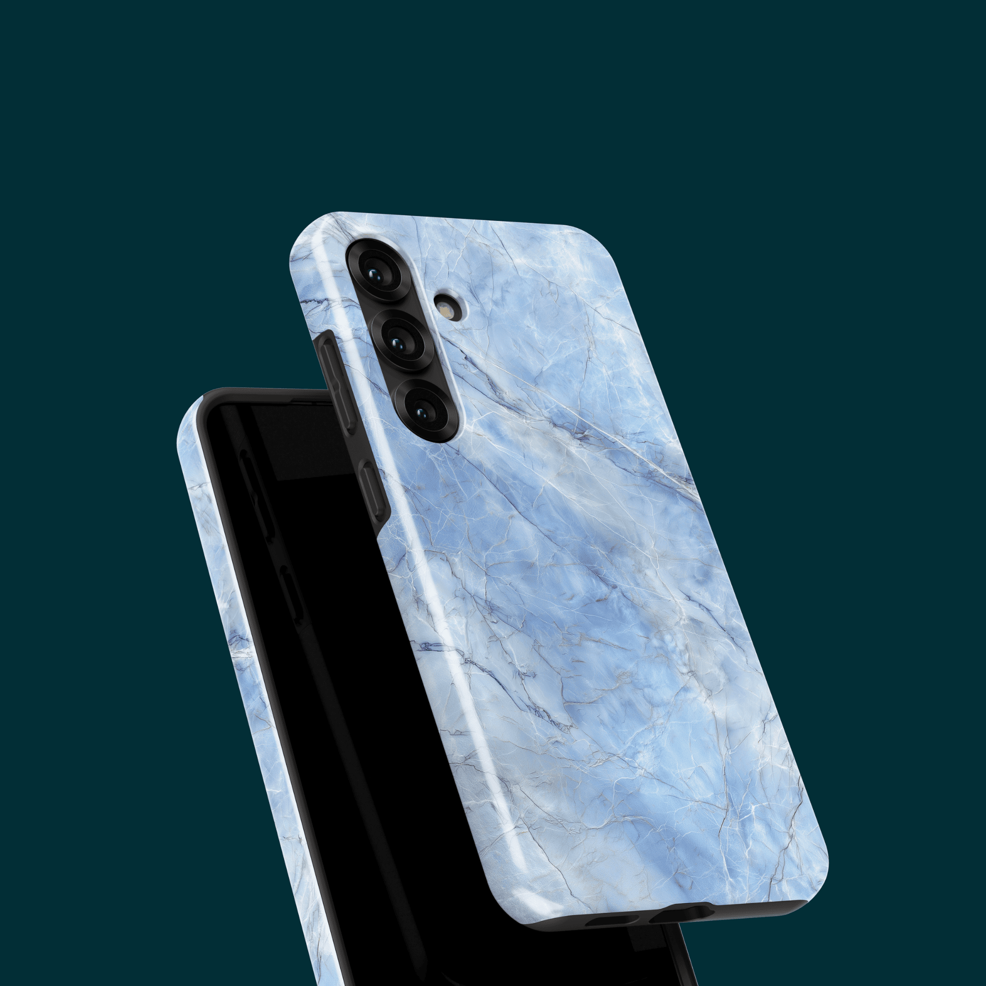 Blue Crystal Marmor-Design Nahaufnahme