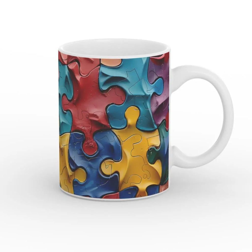 Hochwertige Kaffeetasse mit einzigartigem Puzzle-Design – ideal als Geschenk
