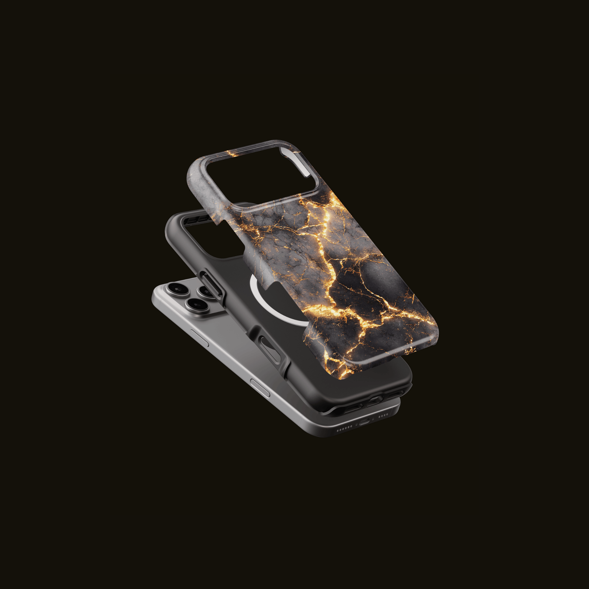 Golden Eruption Handyhülle – Dual-Layer Aufbau