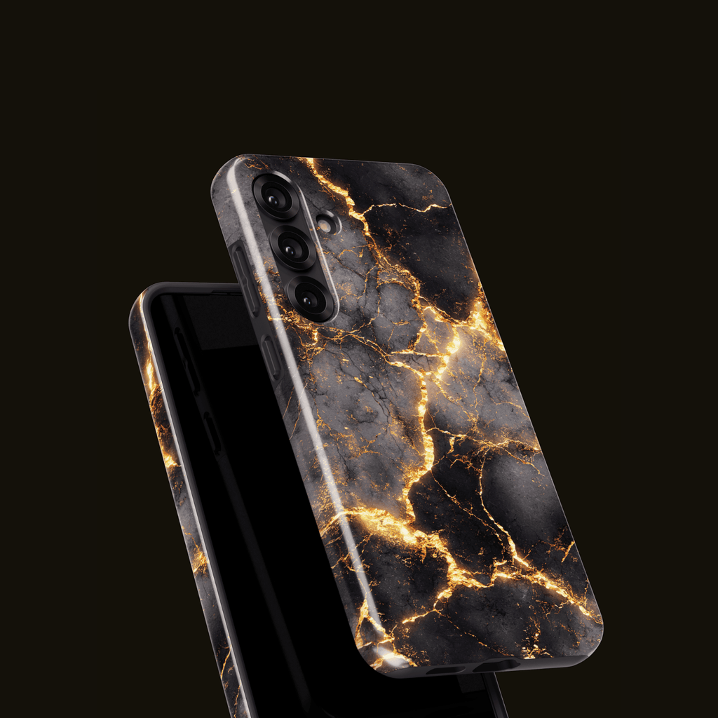 Stoßfeste Golden Eruption Hülle – Rückansicht