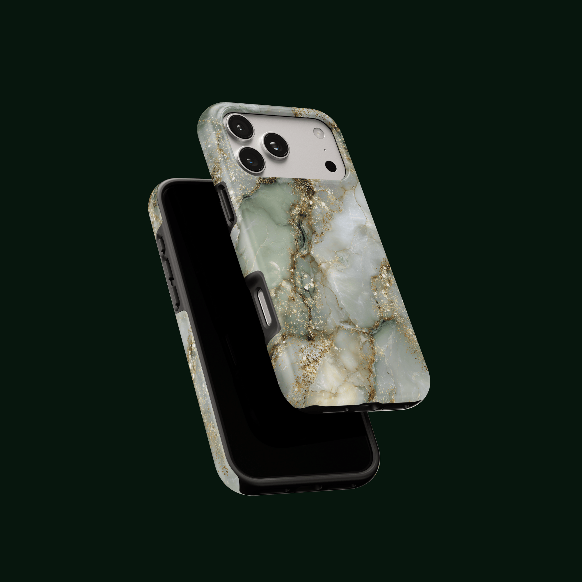 iPhone-Mockup mit „Golden Sage“ Hülle