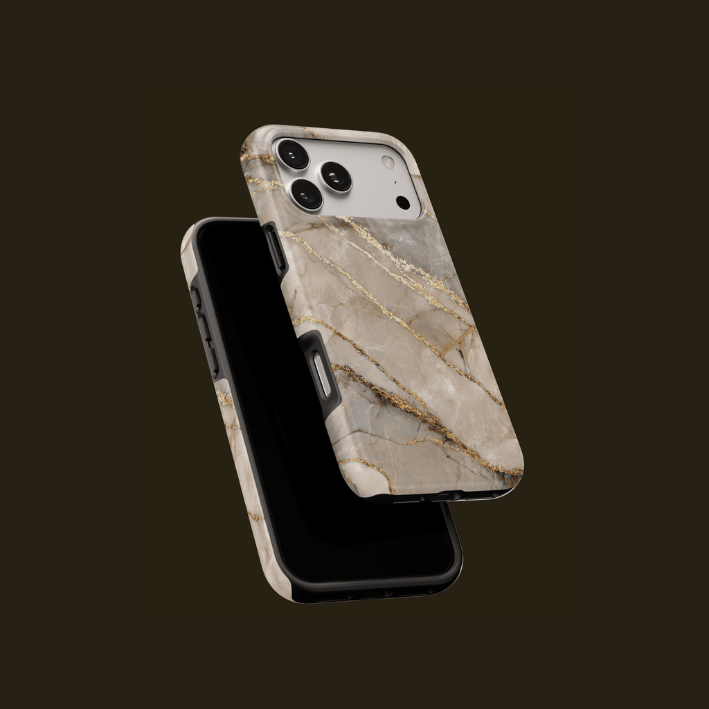 Golden Dune Handyhülle – Vorder- und Rückansicht