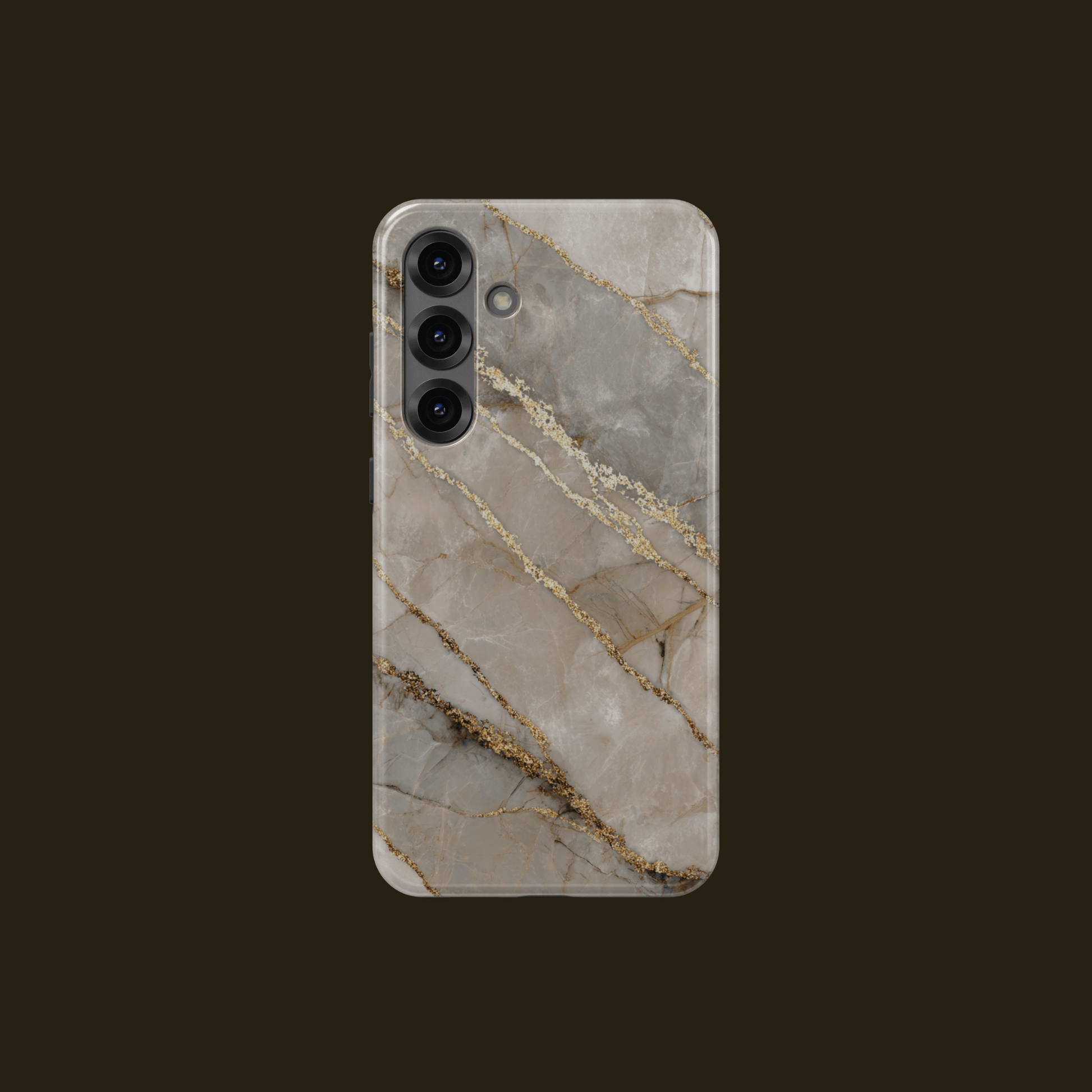 Samsung Handy mit Golden Dune Marmorhülle