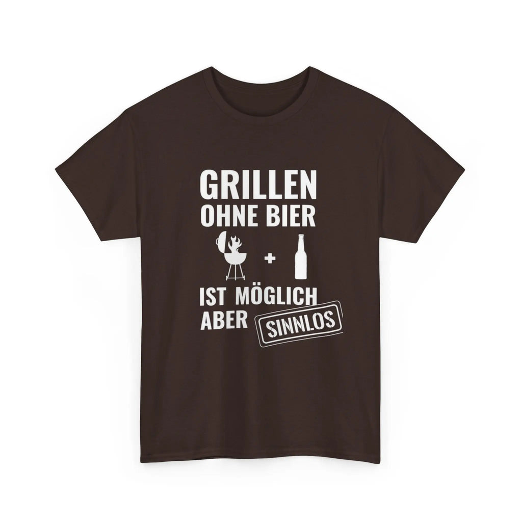 Grillen ohne Bier T-Shirt – Lustiges BBQ Shirt für Männer & Frauen - ElmunoT-Shirt