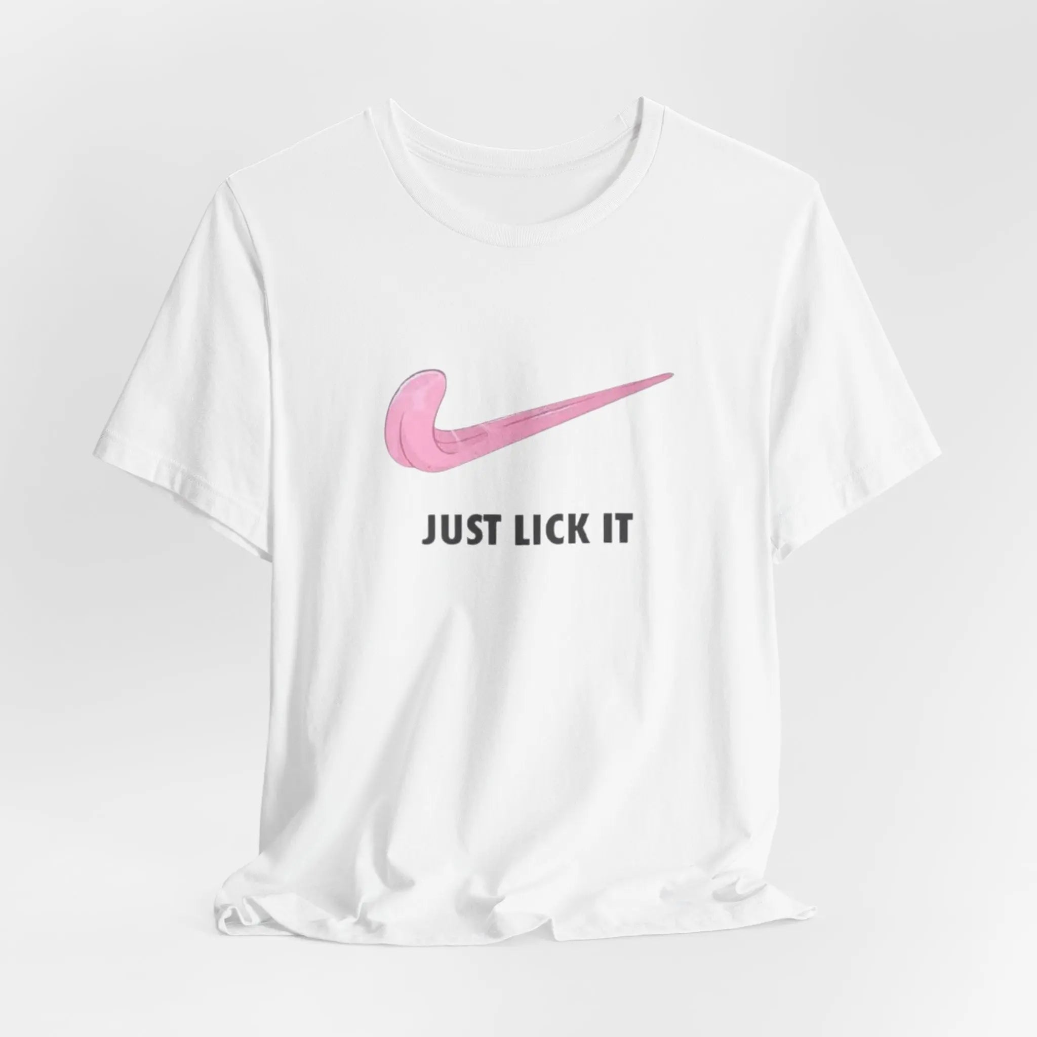 Just Lick It T-Shirt | Freches Unisex Shirt mit pinkem Design - ElmunoT-Shirt