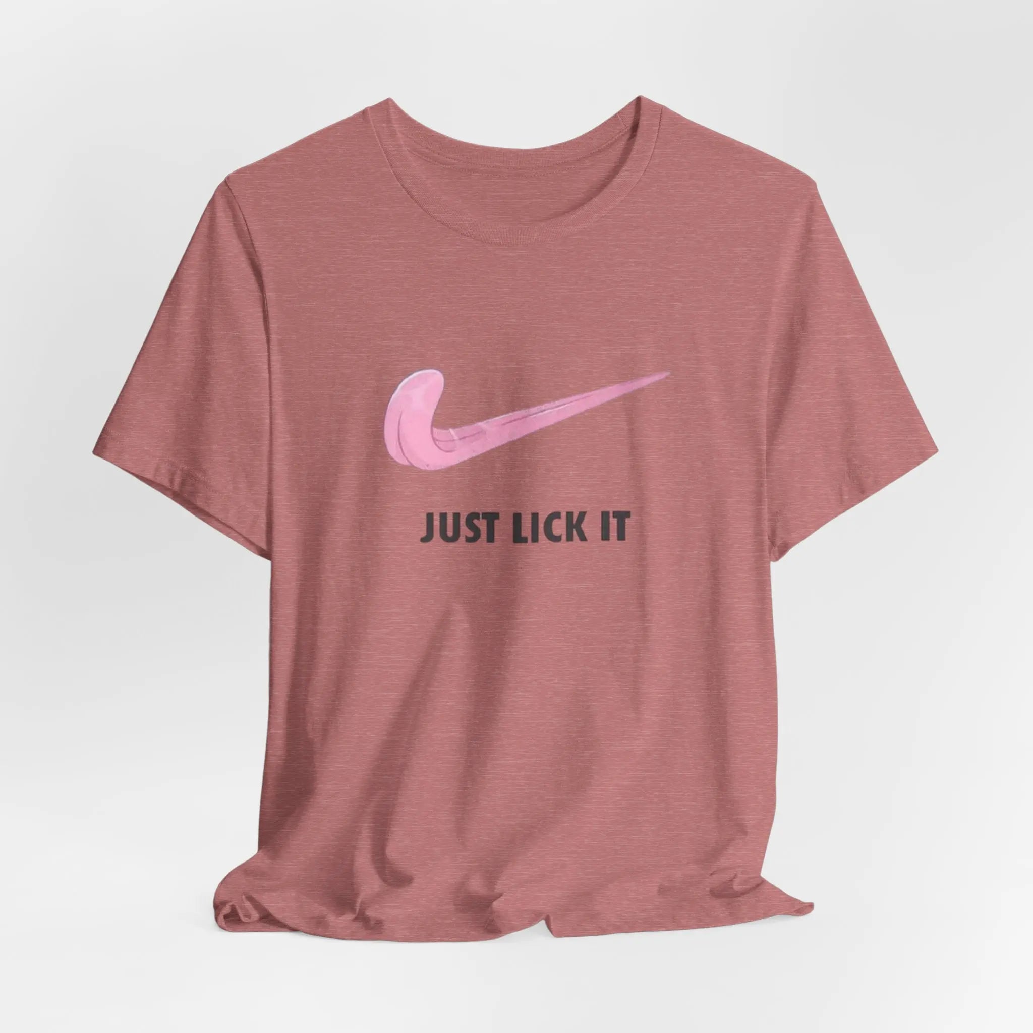Just Lick It T-Shirt | Freches Unisex Shirt mit pinkem Design - ElmunoT-Shirt