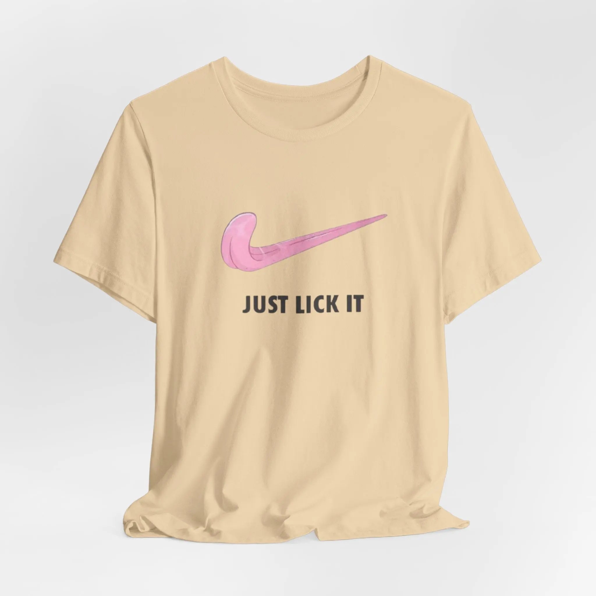 Just Lick It T-Shirt | Freches Unisex Shirt mit pinkem Design - ElmunoT-Shirt