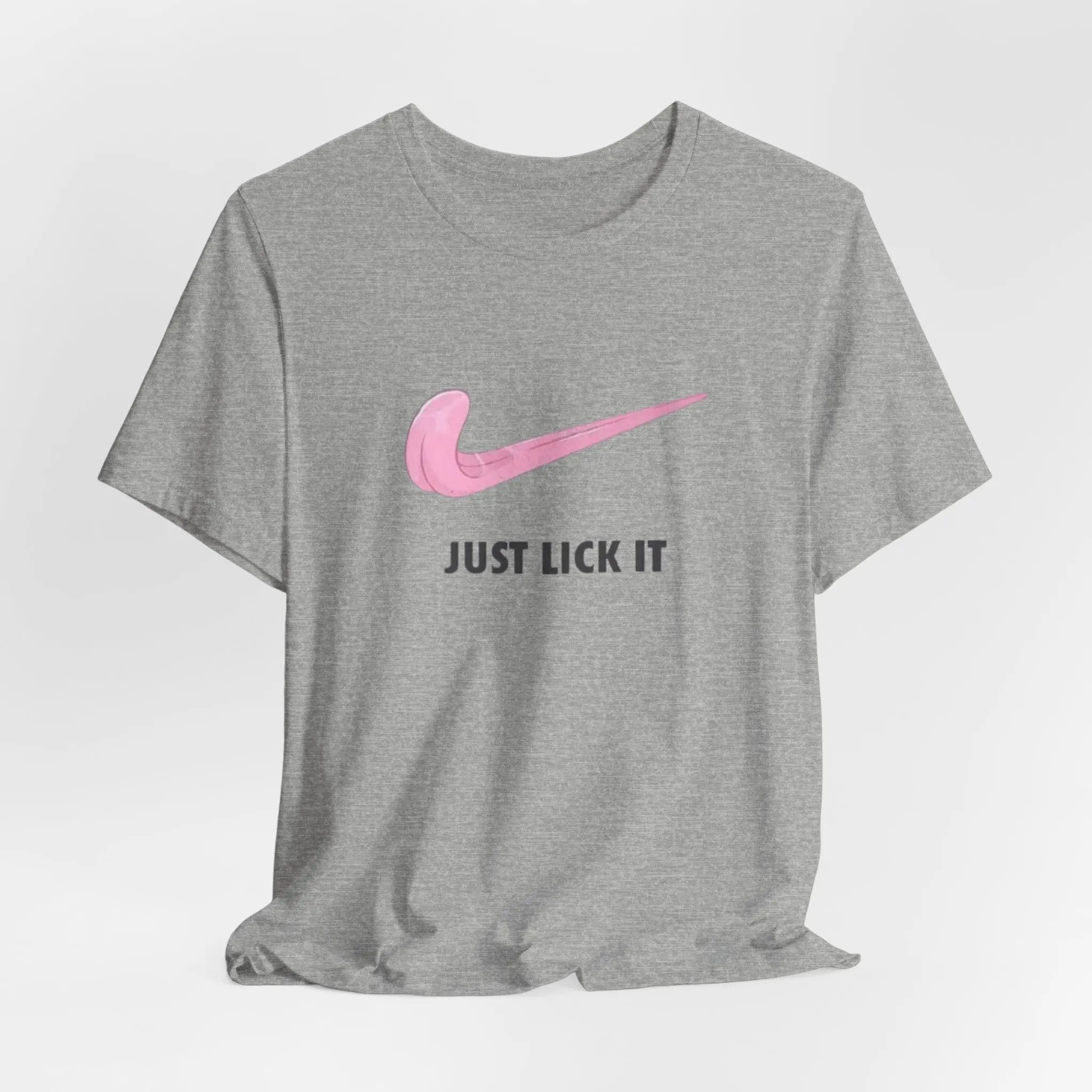 Just Lick It T-Shirt | Freches Unisex Shirt mit pinkem Design - ElmunoT-Shirt