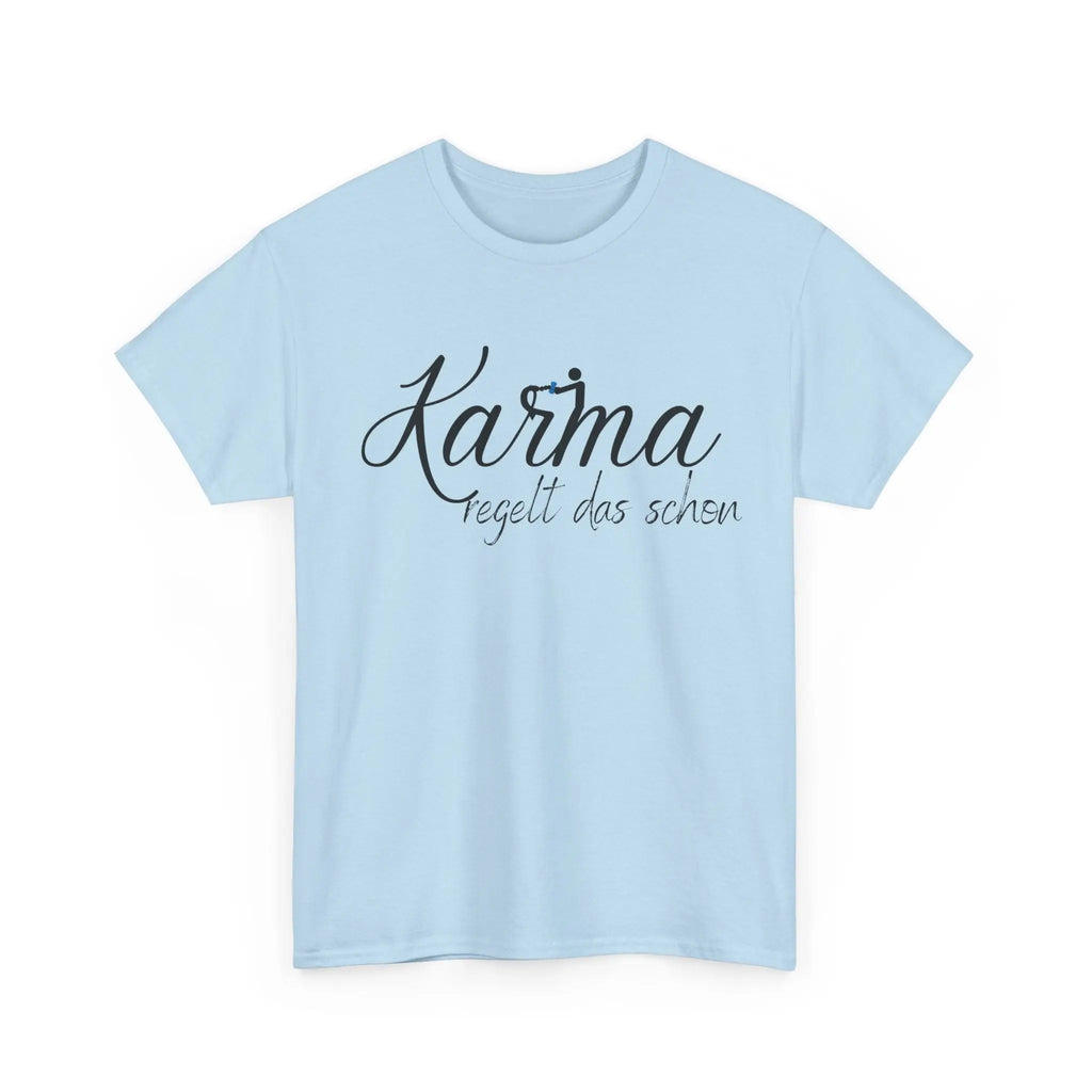🧘‍♀️ Karma regelt das schon – Unisex T-Shirt in verschiedenen Farben - ElmunoT-Shirt